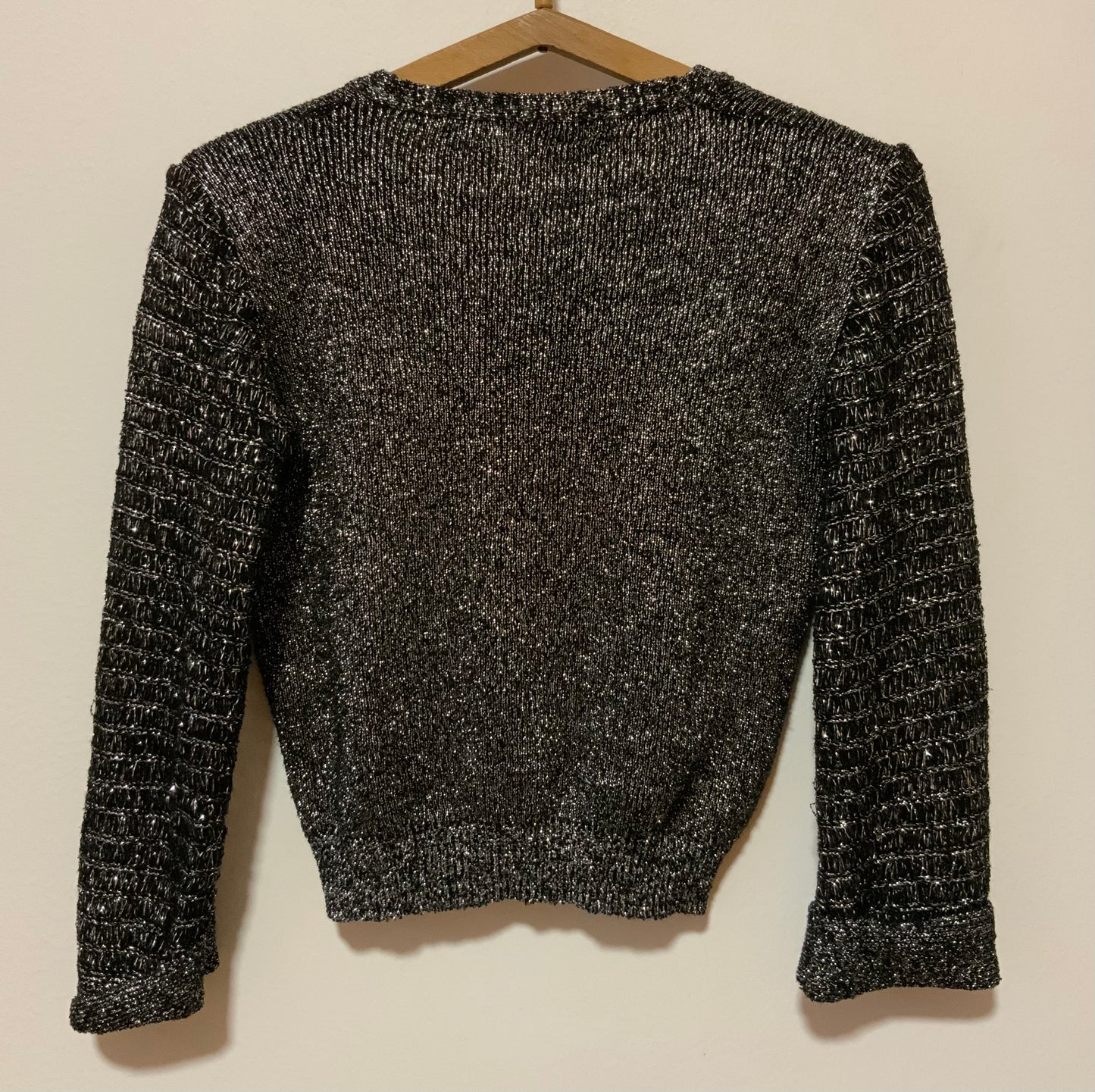Top Tricot Lurex Vintage France 1980 Paillettes