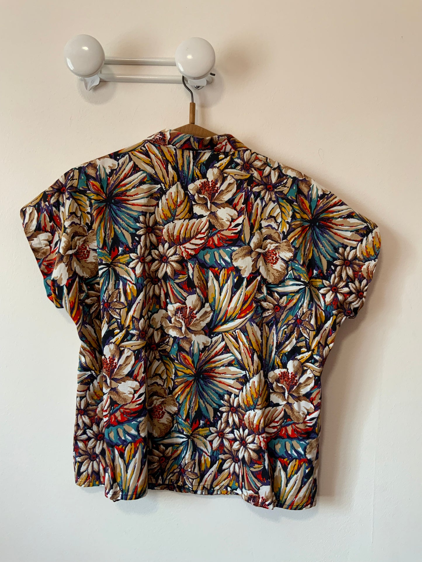 Chemisier Fait Main Création Vintage Fleurs