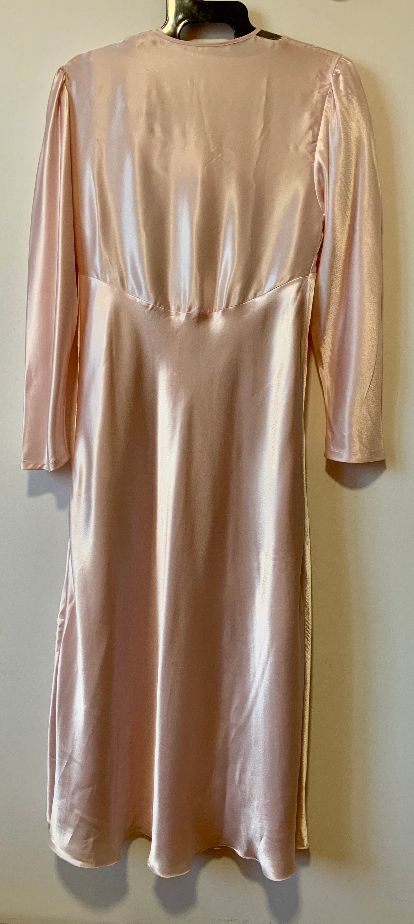 Ensemble de nuit Vintage satin rose pâle France