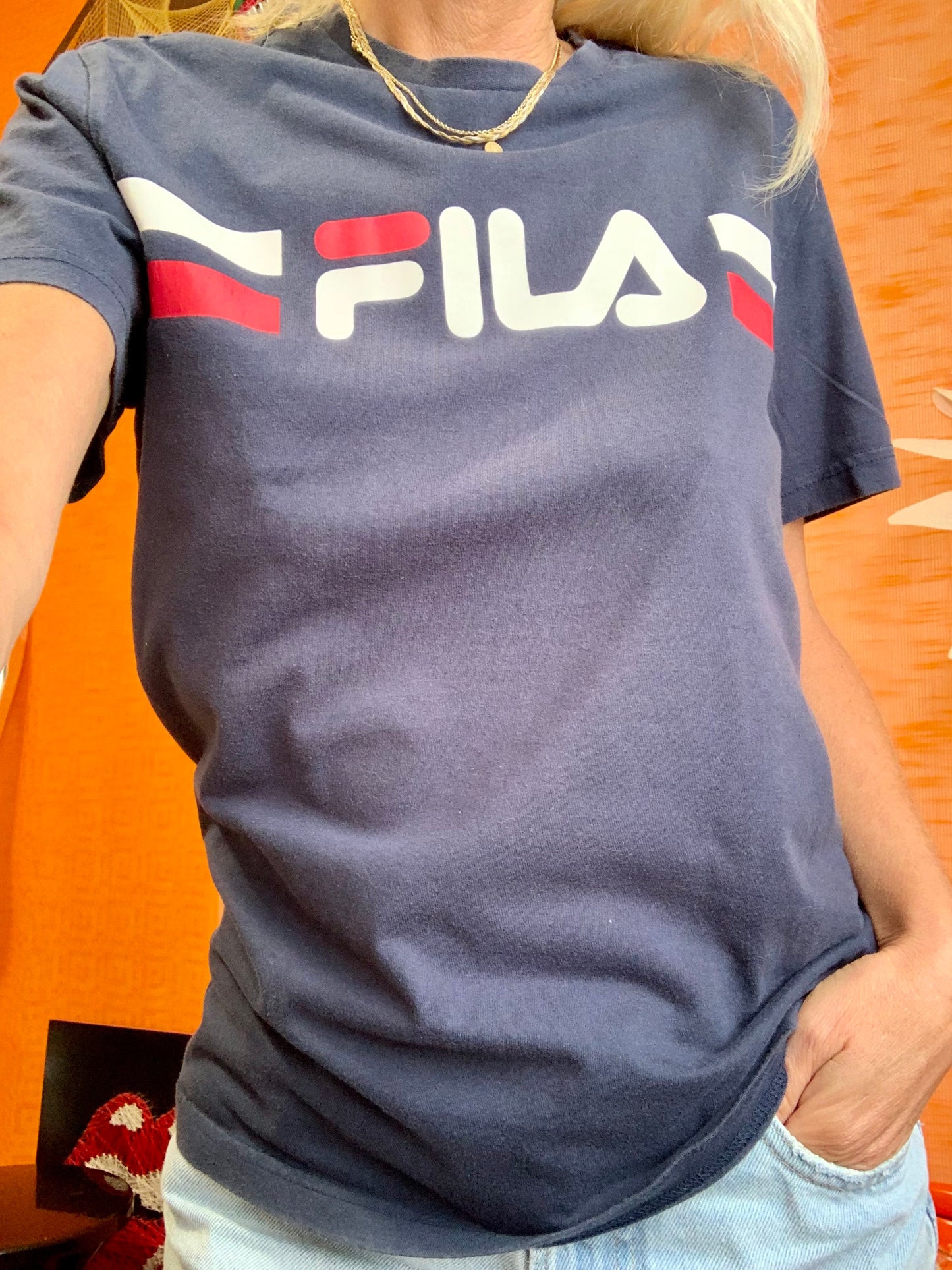 T Shirt FILA Vintage 1990 Tendance