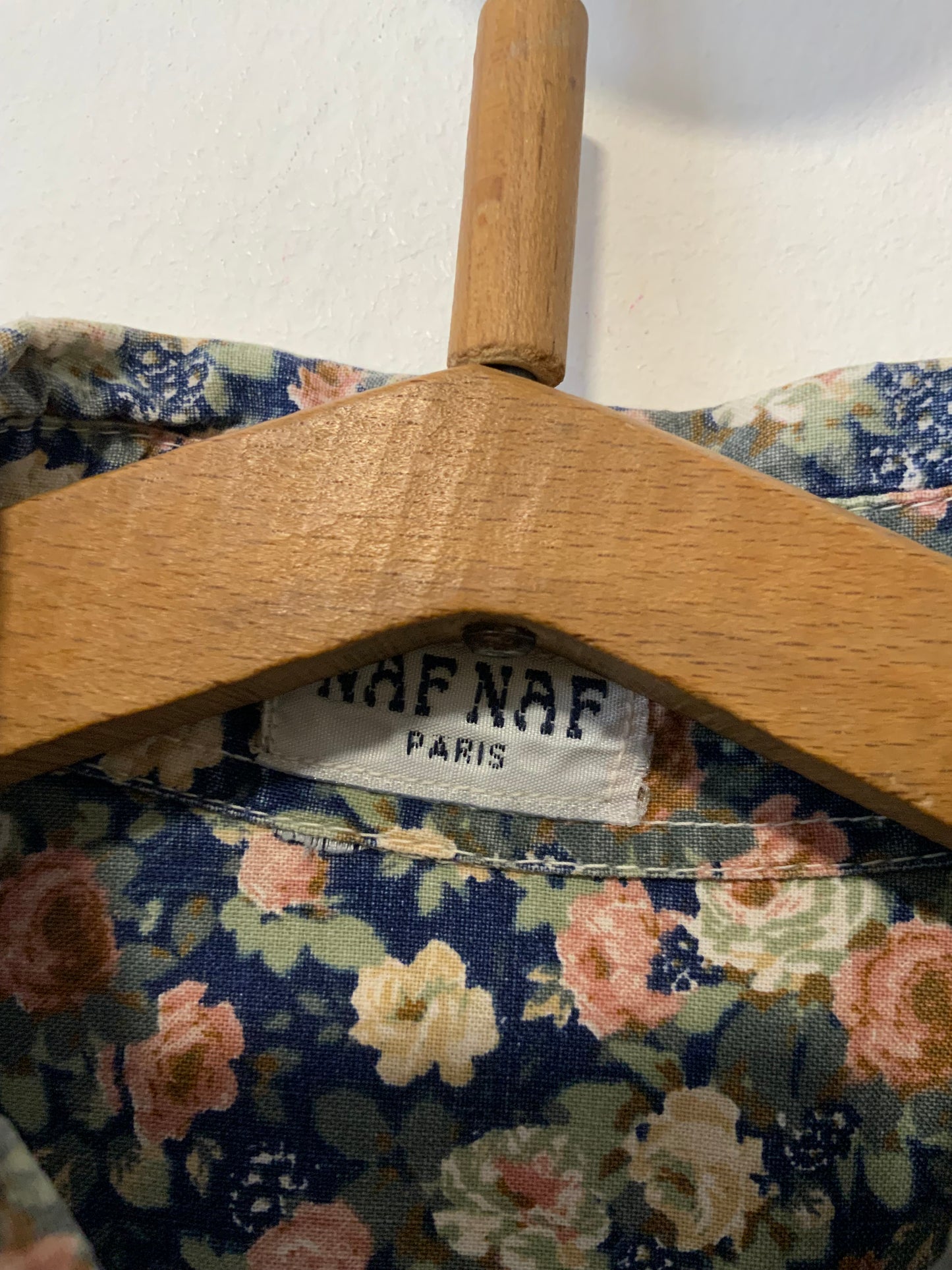 Chemise Naf Naf à Fleurs Vintage 1990 Coton