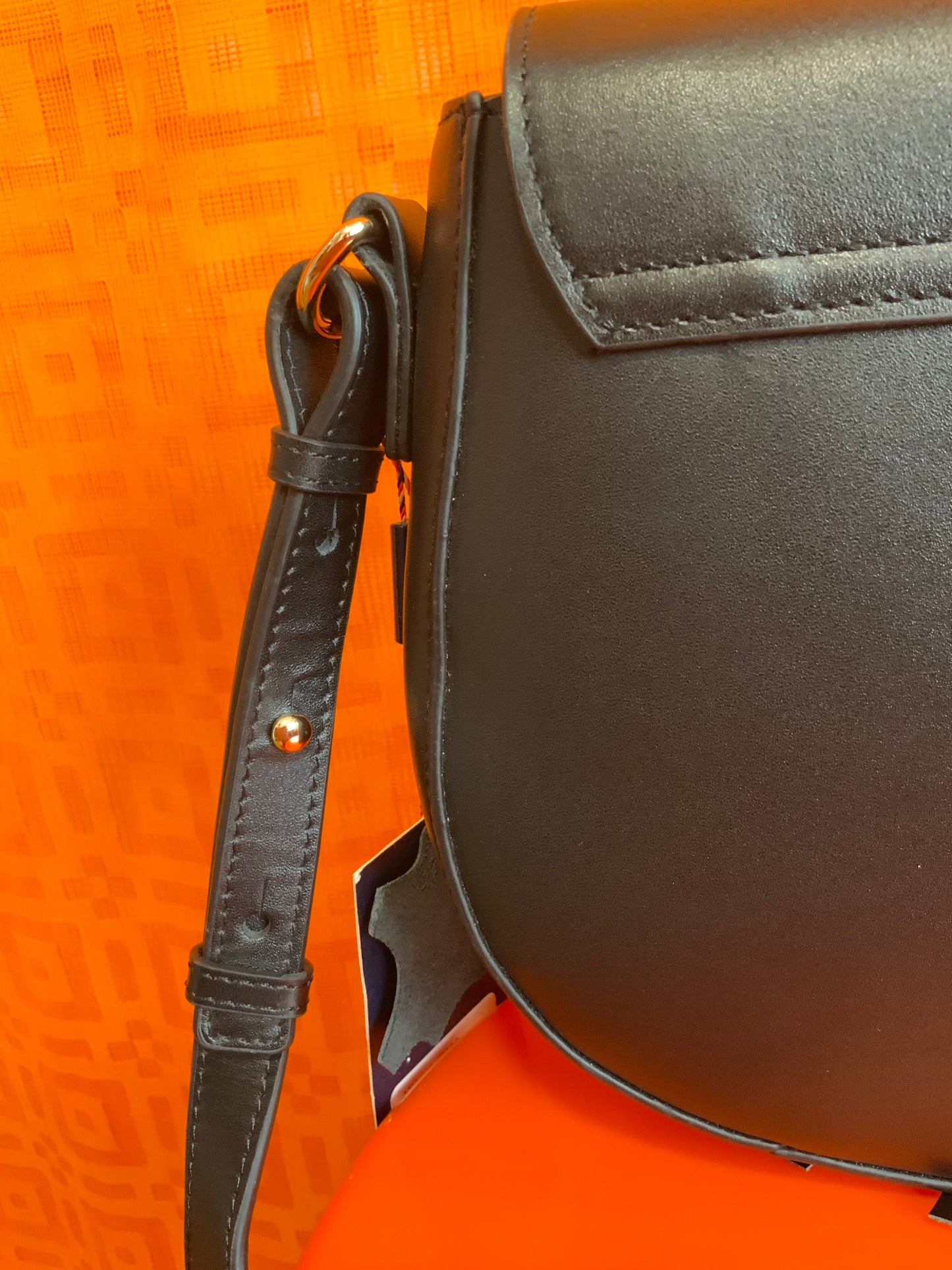 Sac Cuir Noir Neuf Besace Inès de la Fressange Paris France avec étiquette