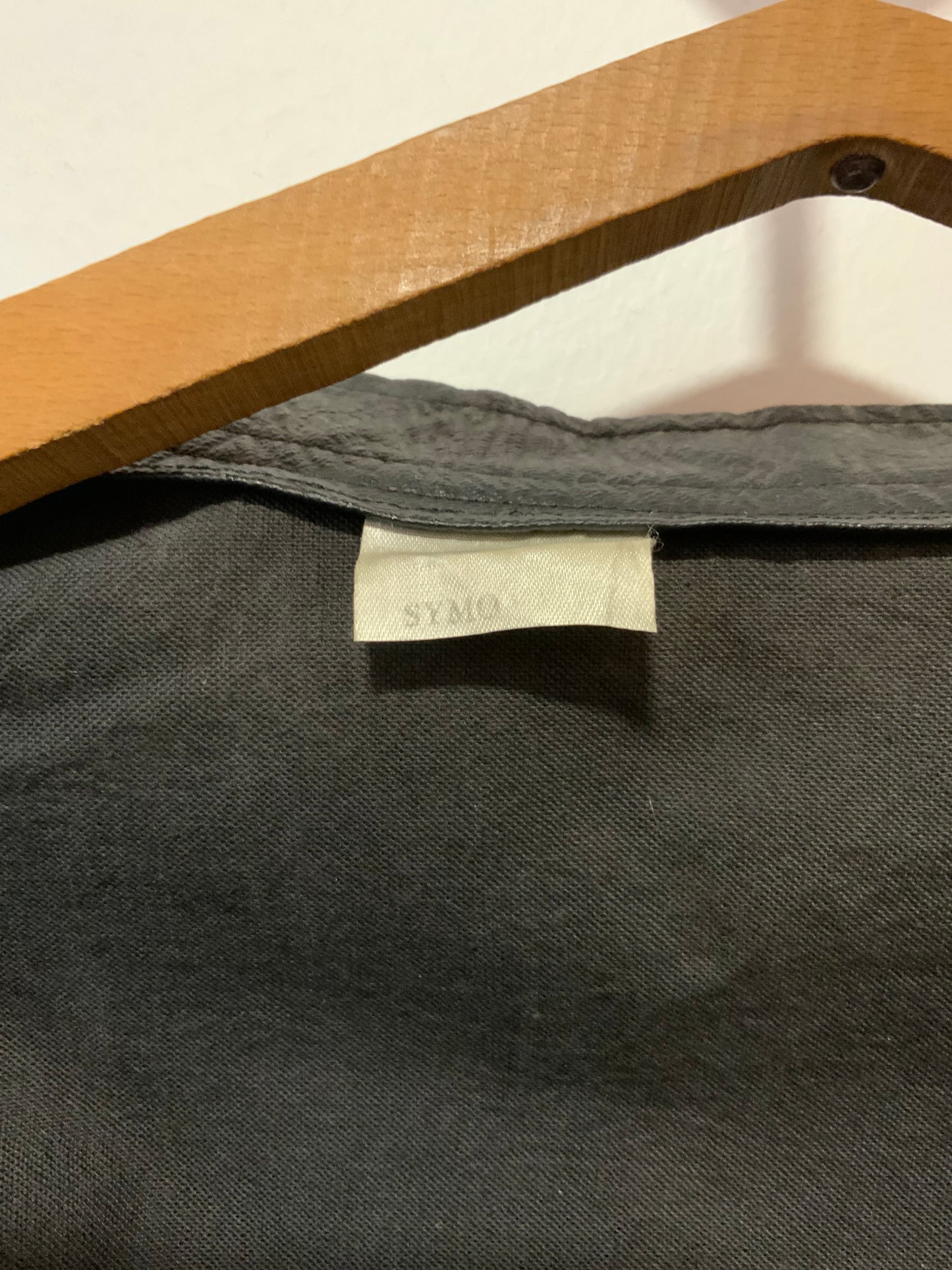 Blouson 1970 Simili Cuir Noir Beauté Deadstock Vintage