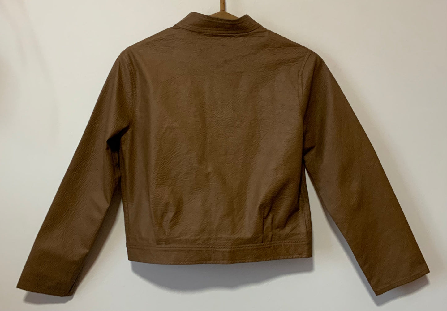 Veste Simili cuir Beige Vintage Deadstock France 1970