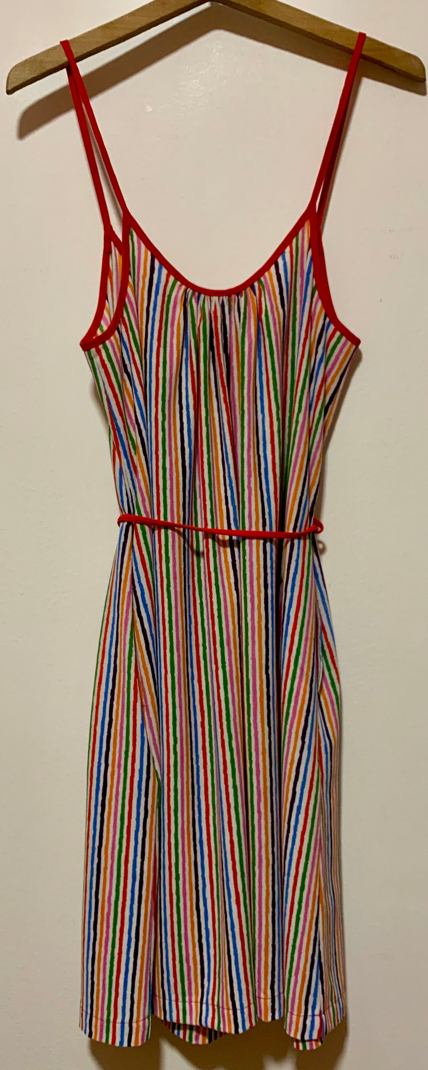 Robe à rayures arc en ciel Vintage 1980 Rasurel Sportwear