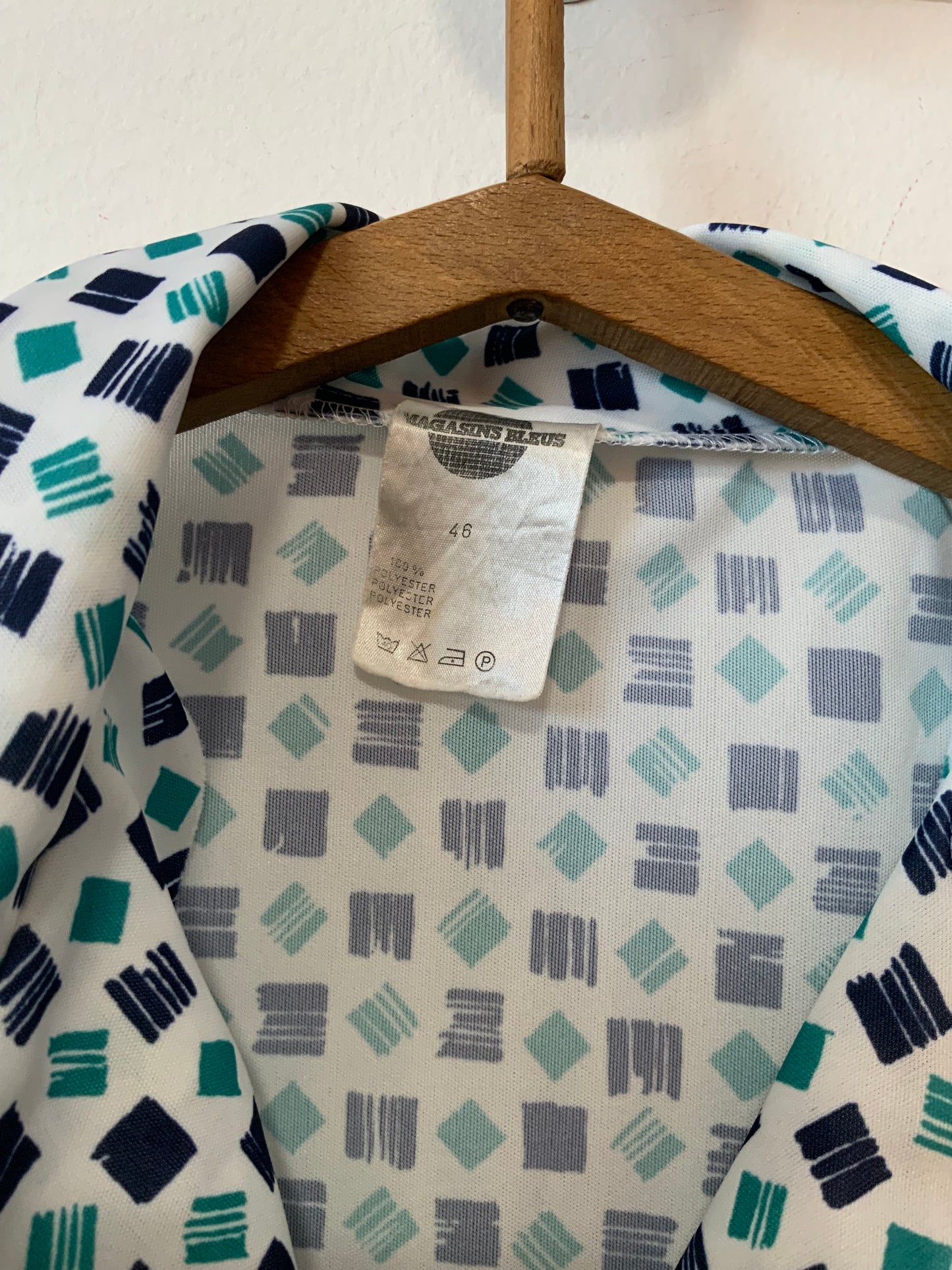 Robe Vintage France 1980 Formes geometriques