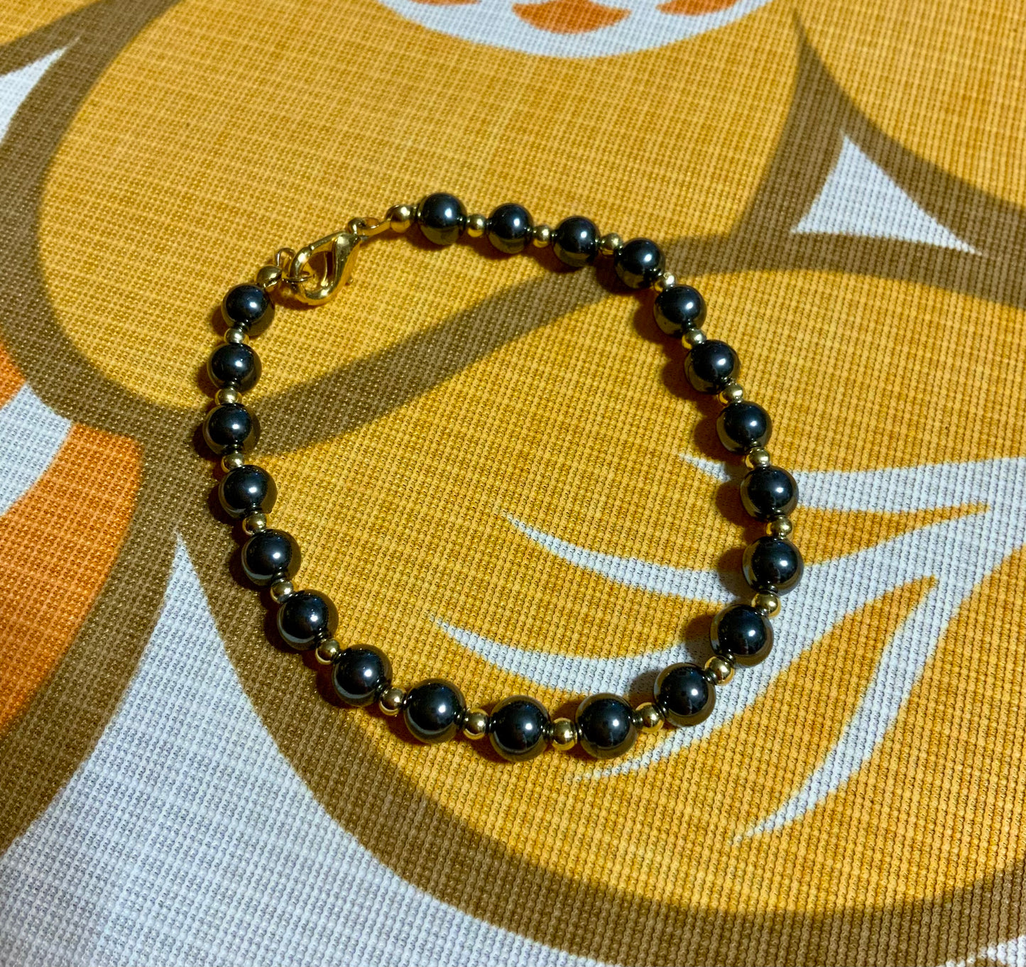Bracelet en perles de verre Tahiti Vintage 1990