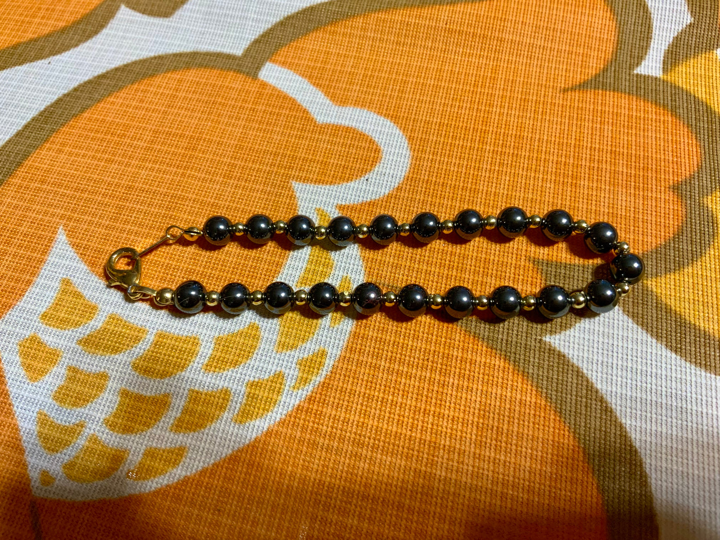 Bracelet en perles de verre Tahiti Vintage 1990