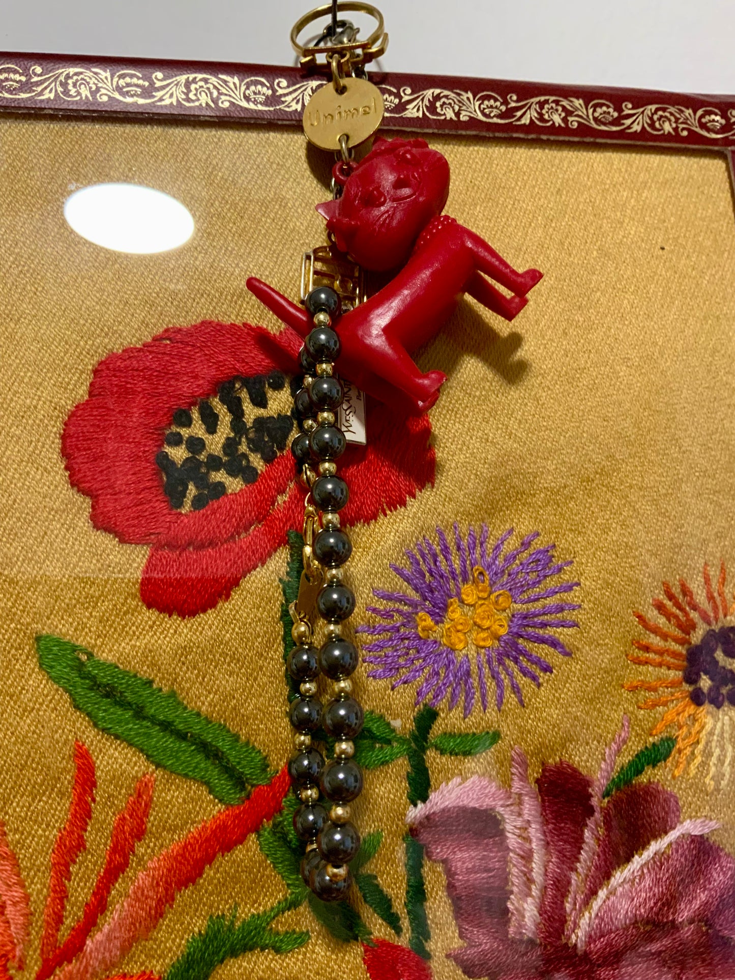 Bracelet en perles de verre Tahiti Vintage 1990