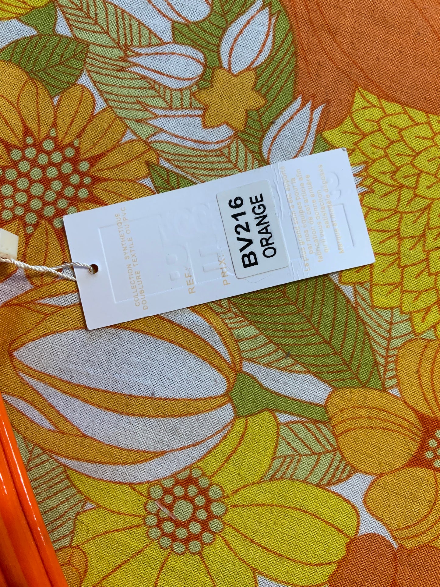Sac à main vernis orange Neuf Façon Vintage