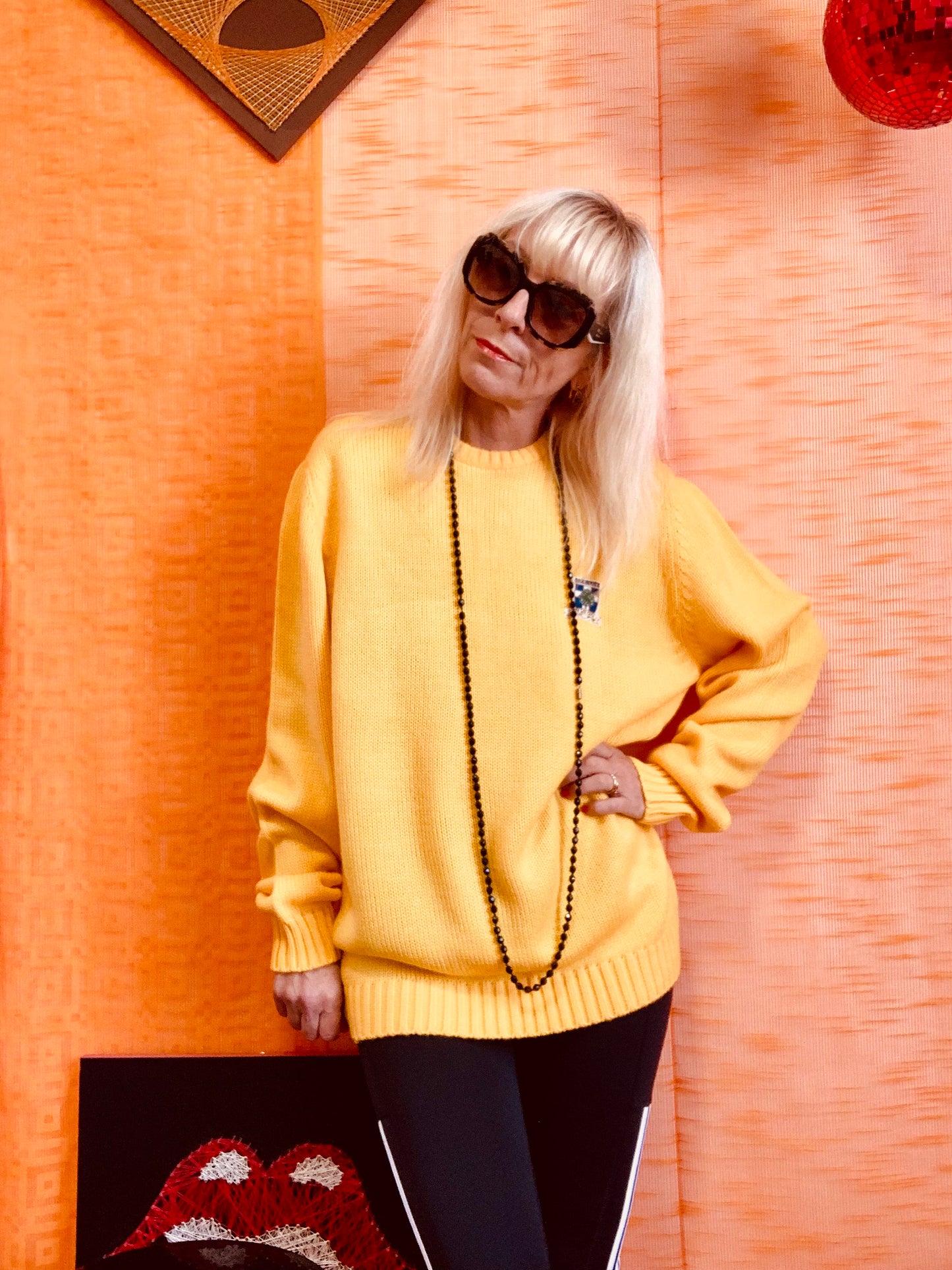 Pull Jaune Vintage 1980