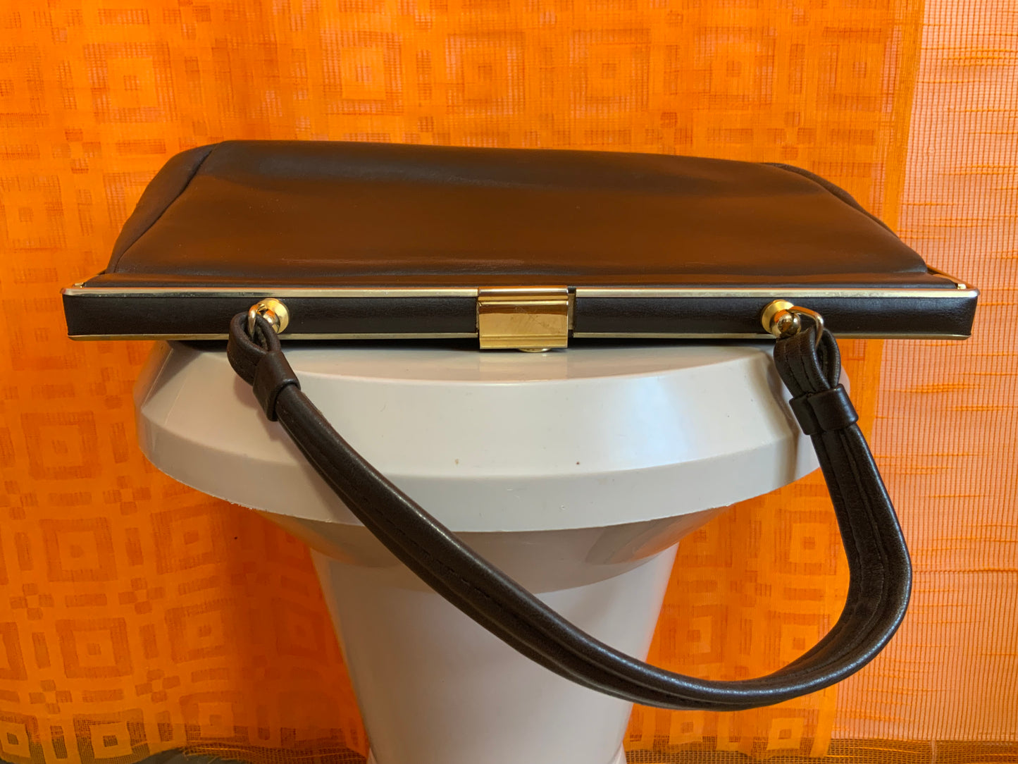Sac à main Vintage très beau Cuir marron État superbe Ancien 1950/60