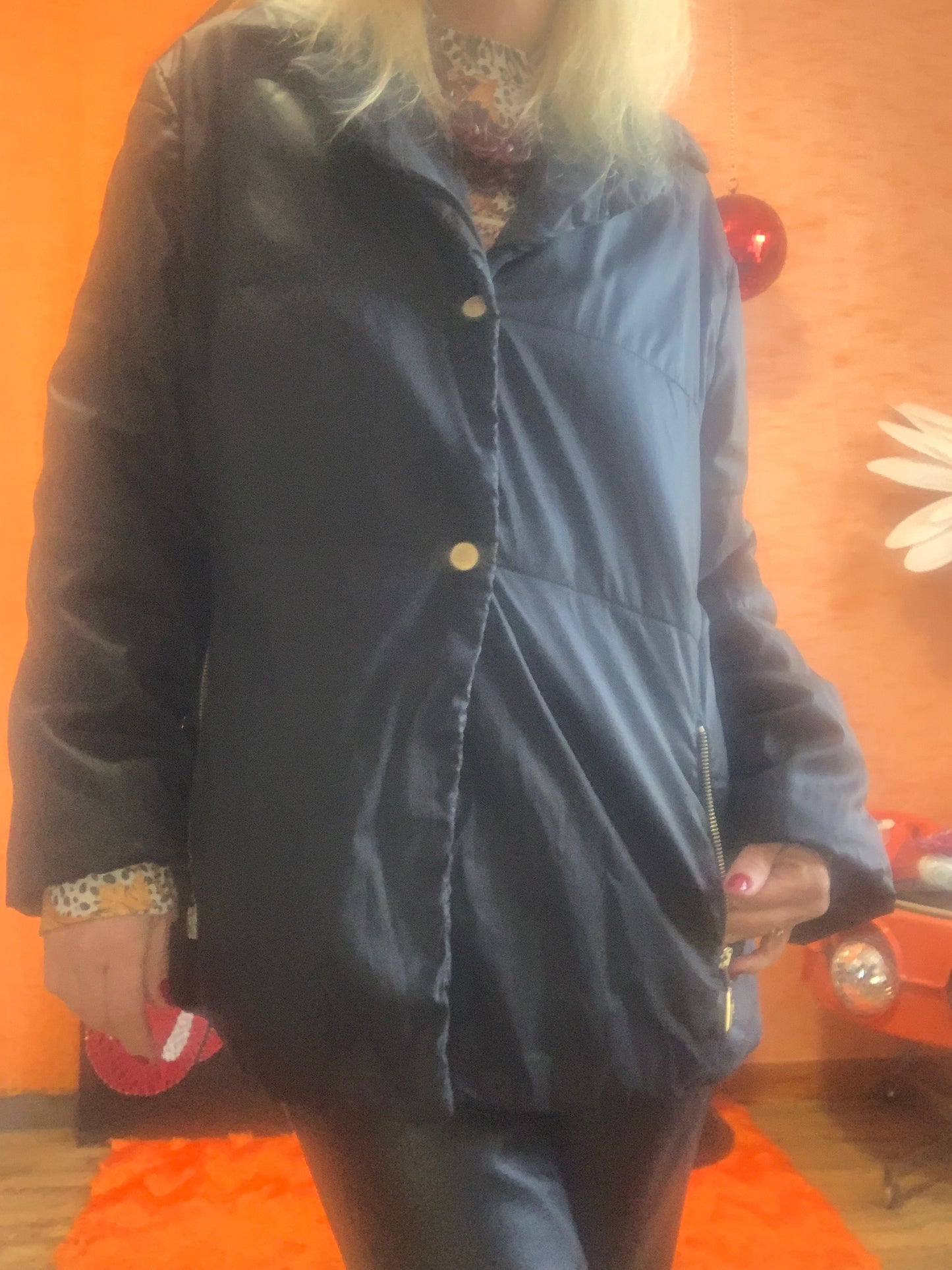 Blouson Manteau Anorak Vintage 1990 Claude Montana France