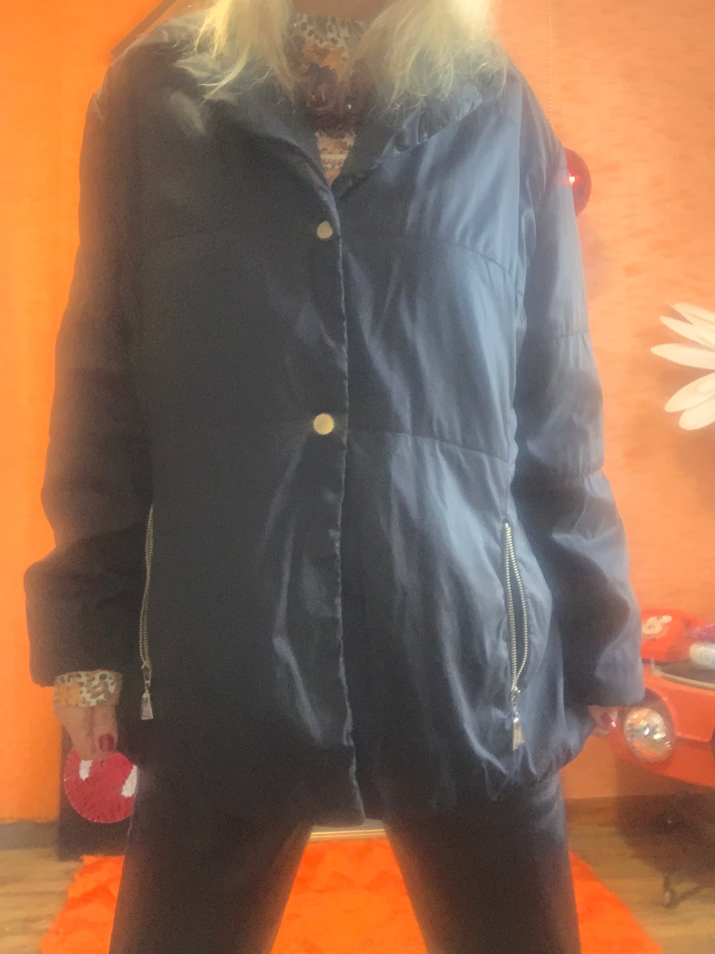 Blouson Manteau Anorak Vintage 1990 Claude Montana France
