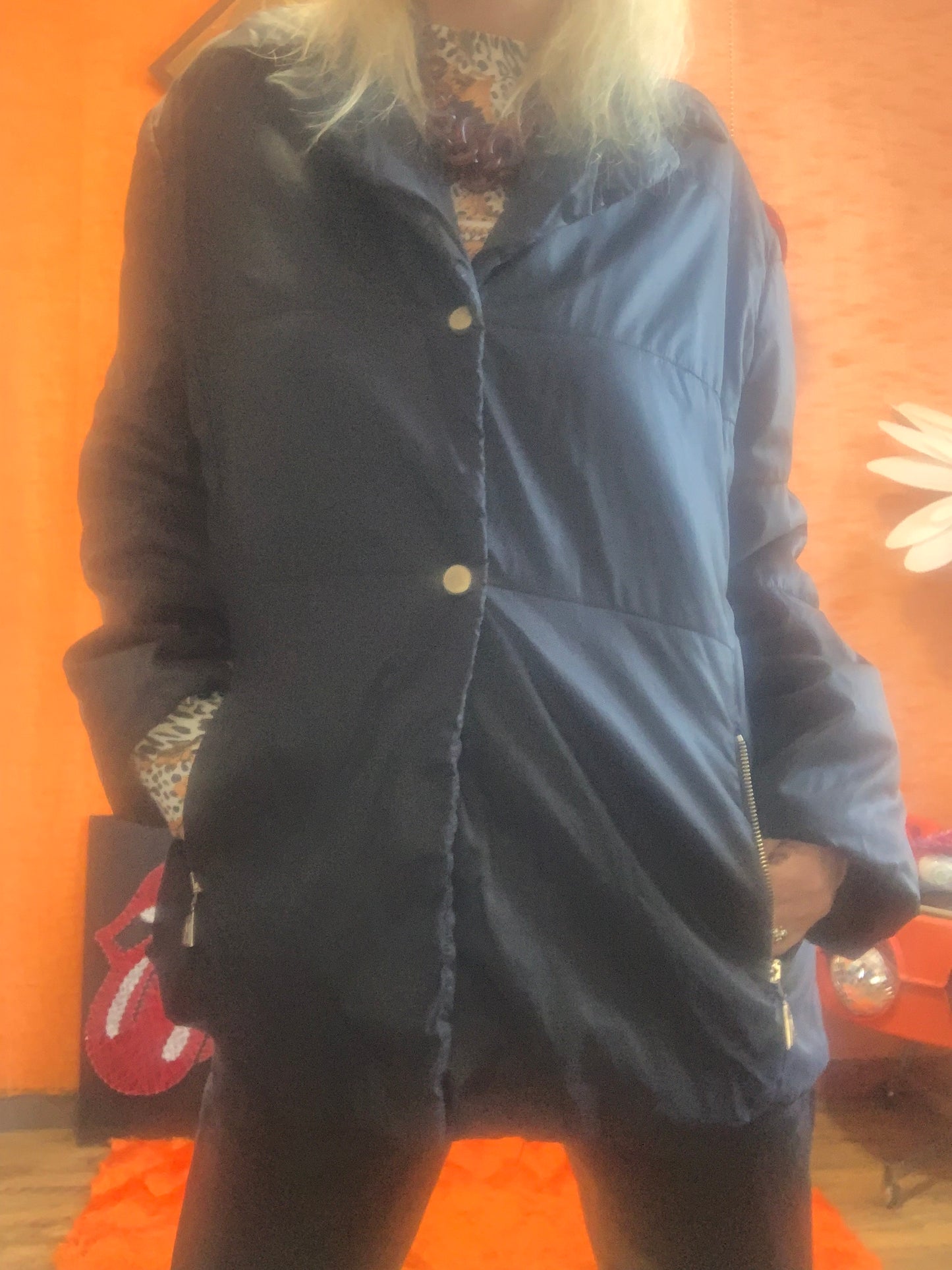 Blouson Manteau Anorak Vintage 1990 Claude Montana France