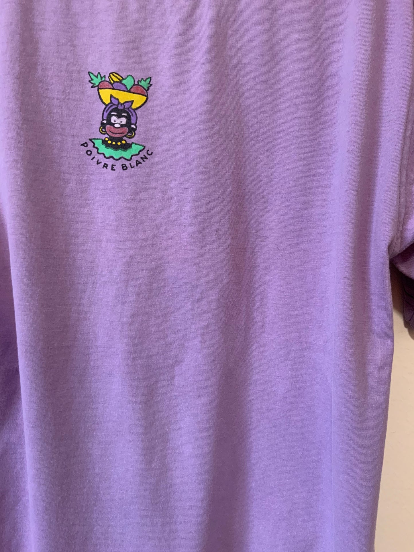 Haut T shirt mauve Vintage 1990 Poivre blanc