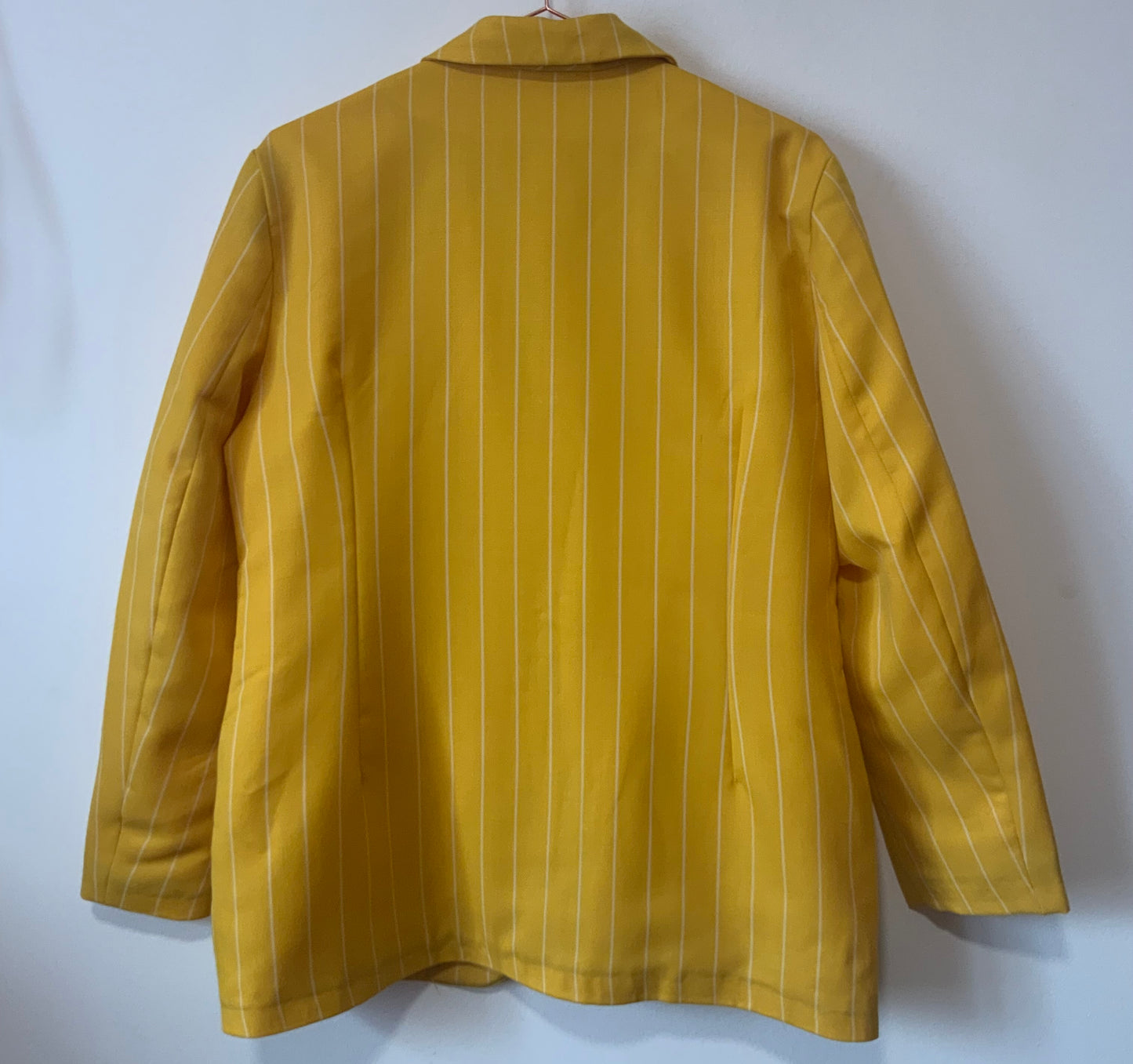 Veste Jaune Rayures Vintage France Élégance 1990