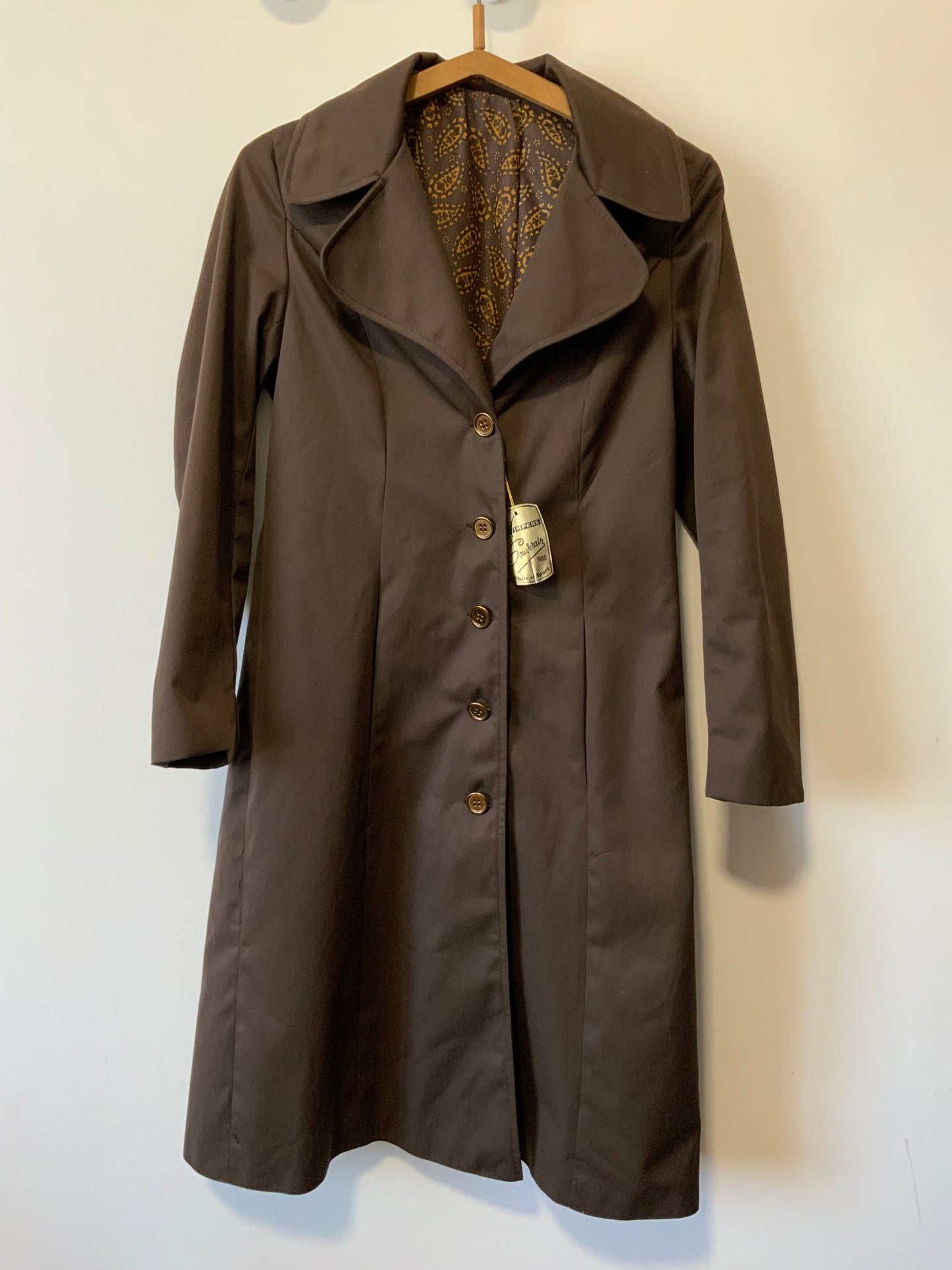 Trench Imperméable Martingale DeadStock 1970 Vintage Chic Modele Odile France