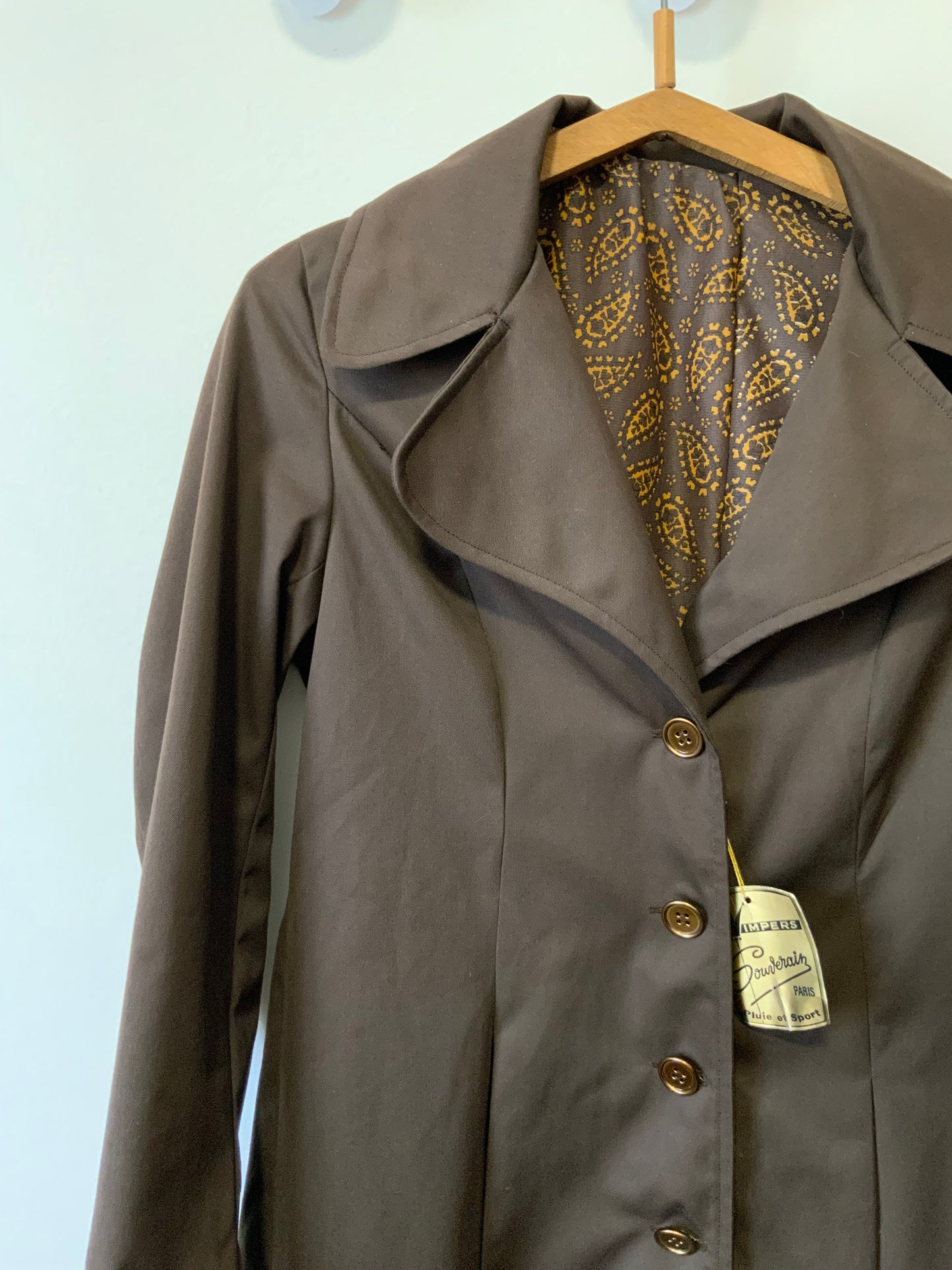 Trench Imperméable Martingale DeadStock 1970 Vintage Chic Modele Odile France