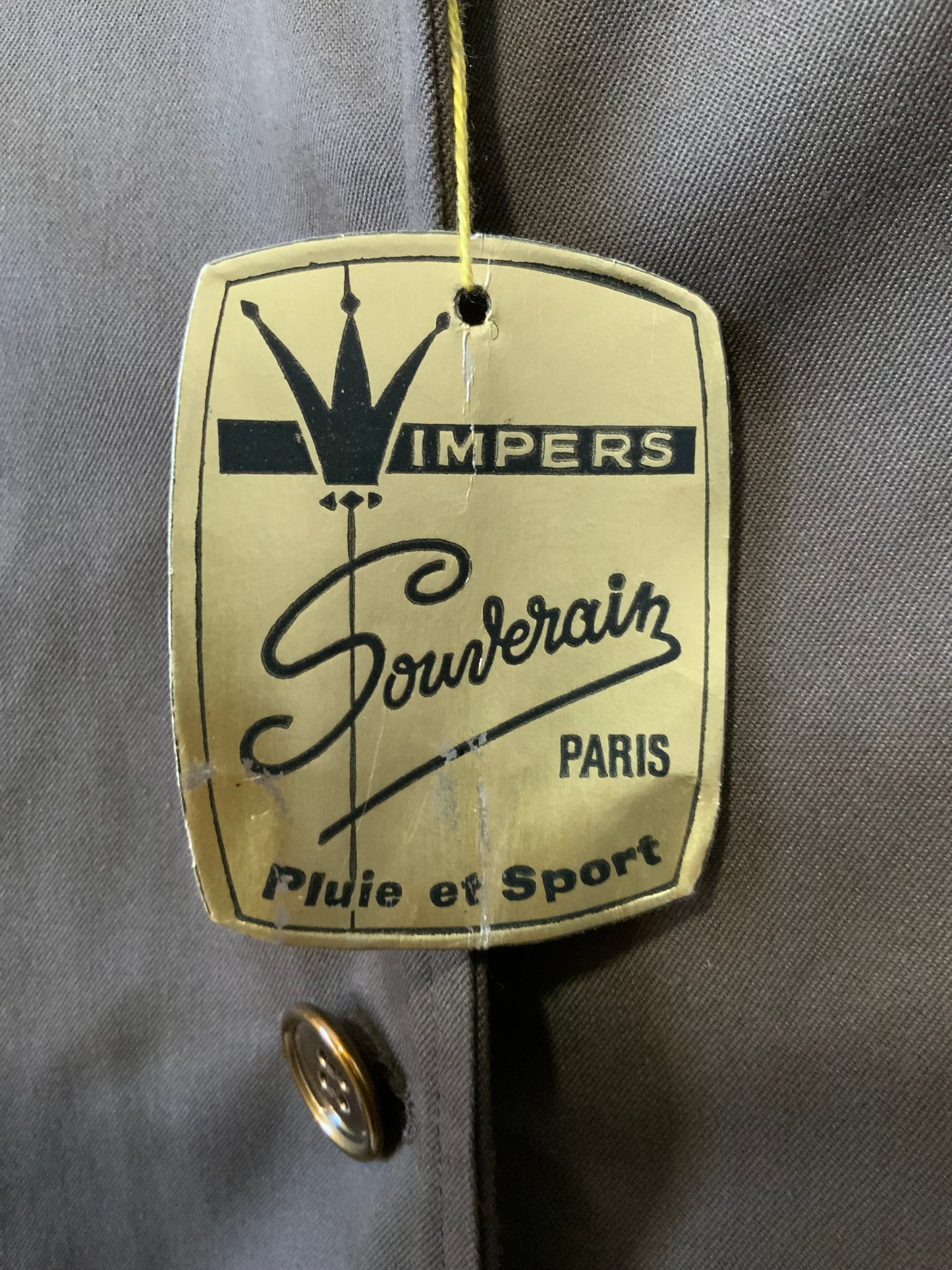 Trench Imperméable Martingale DeadStock 1970 Vintage Chic Modele Odile France
