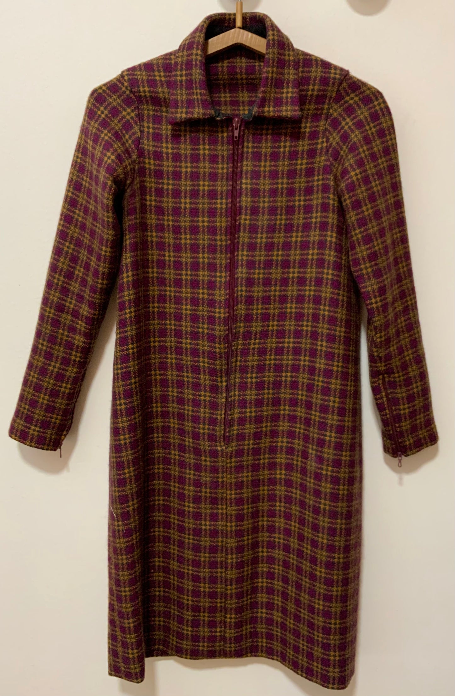 Robe Création Vintage Faite main À carreaux - Chic