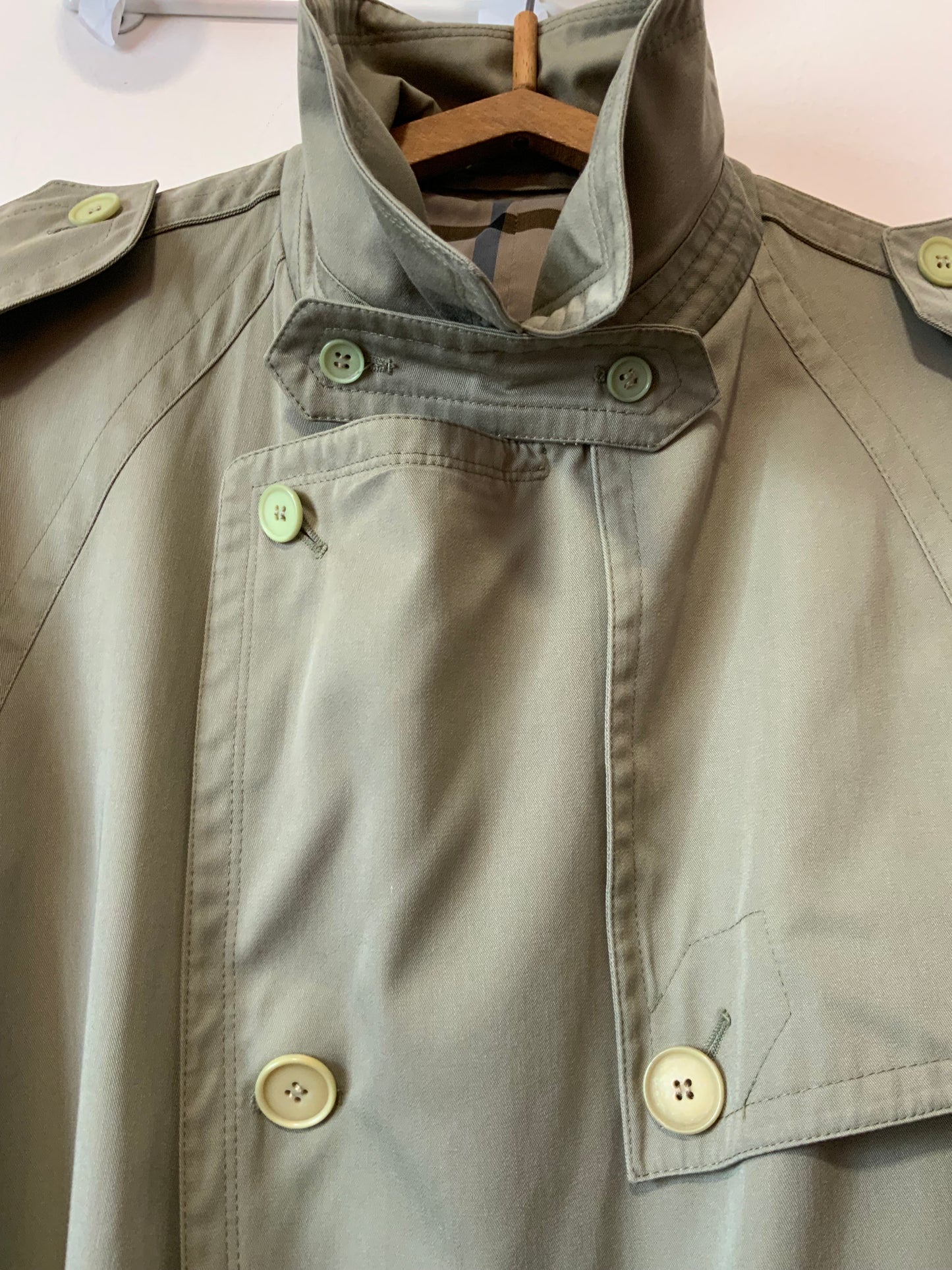 Trench avec Ceinture Iconique Trench Vintage Carreaux
