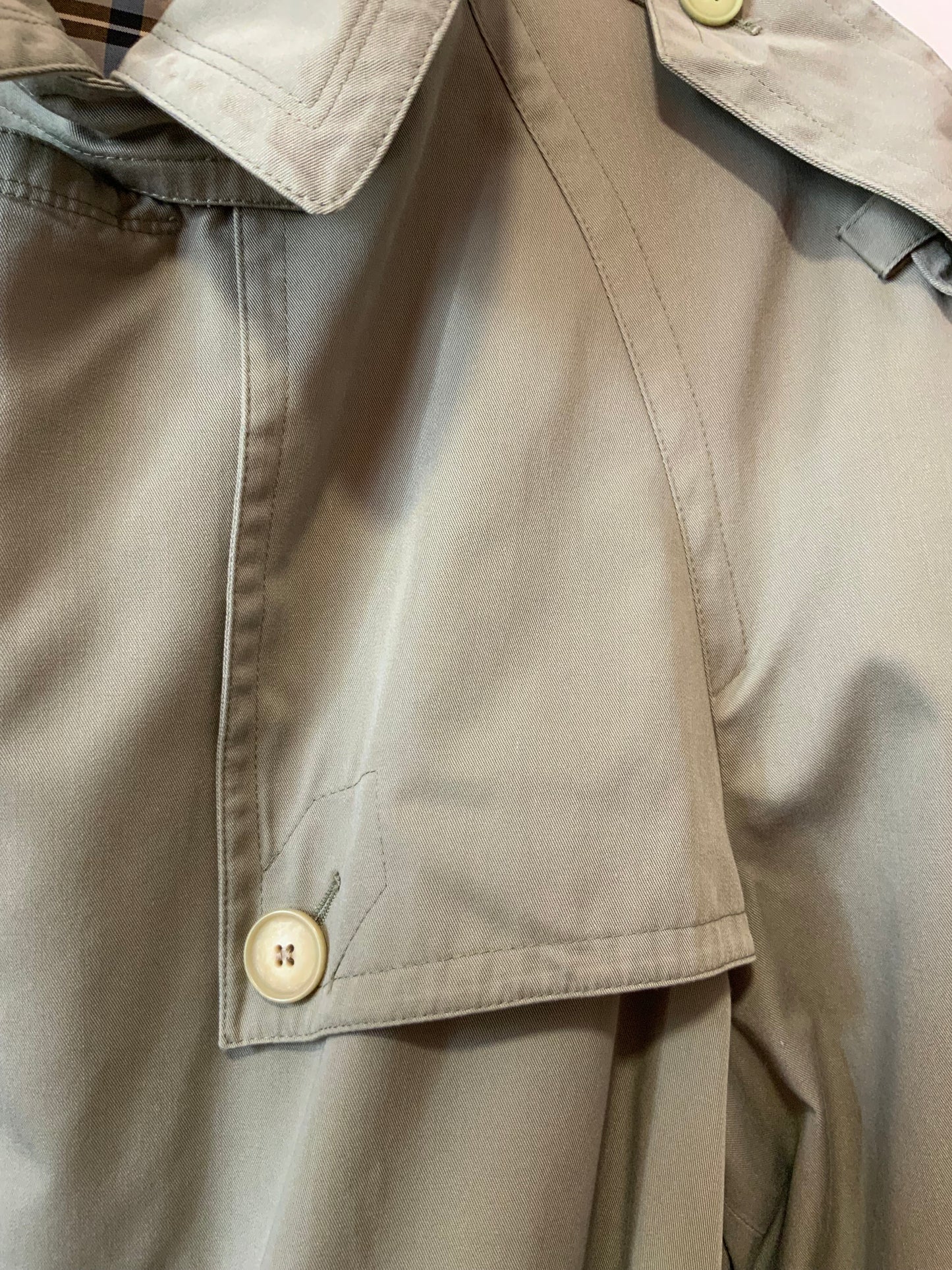 Trench avec Ceinture Iconique Trench Vintage Carreaux