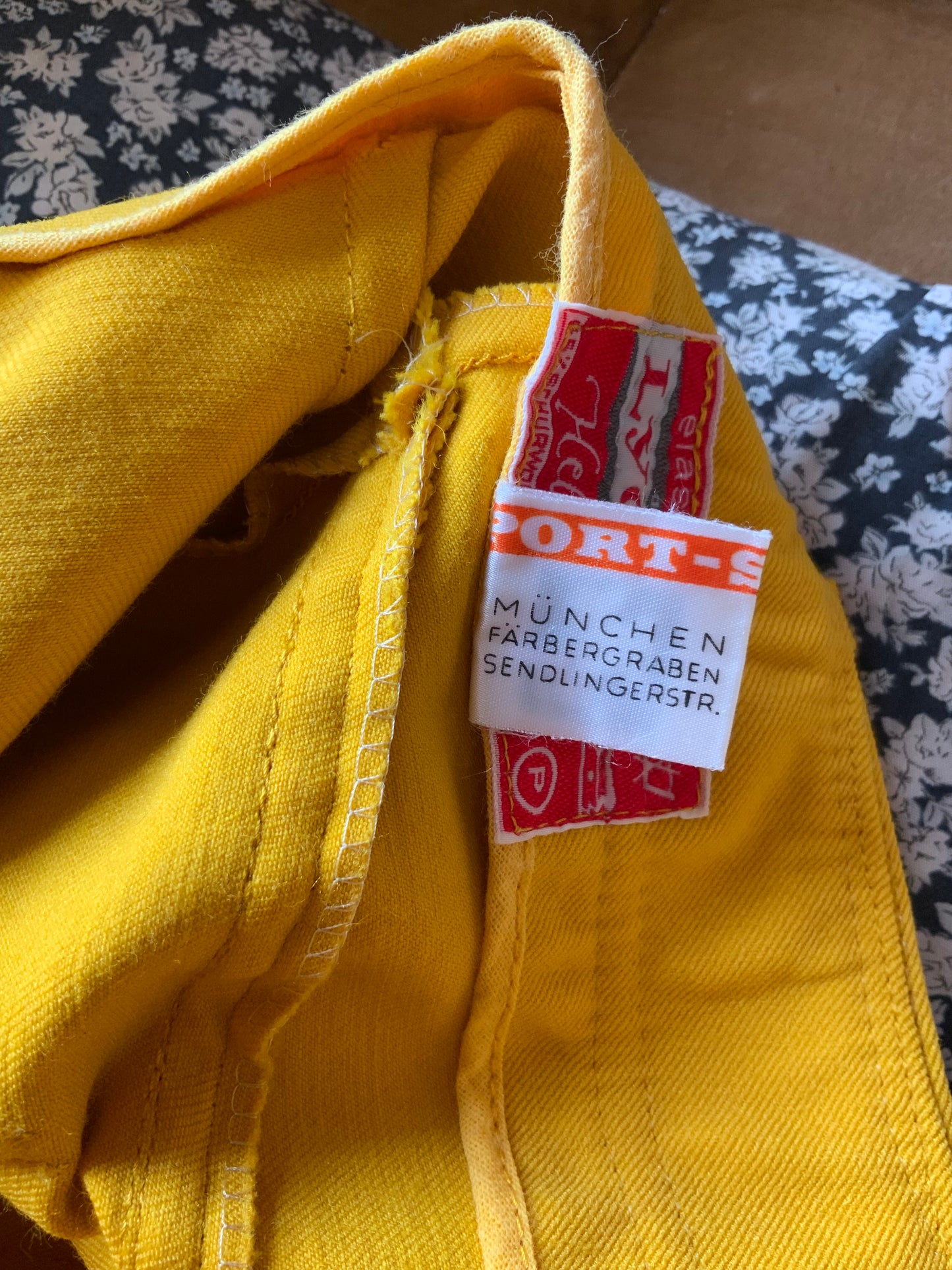 Pantalon Fuseau Jaune Pattes d’éléphant 1970 Pants Sport Helanca Flare
