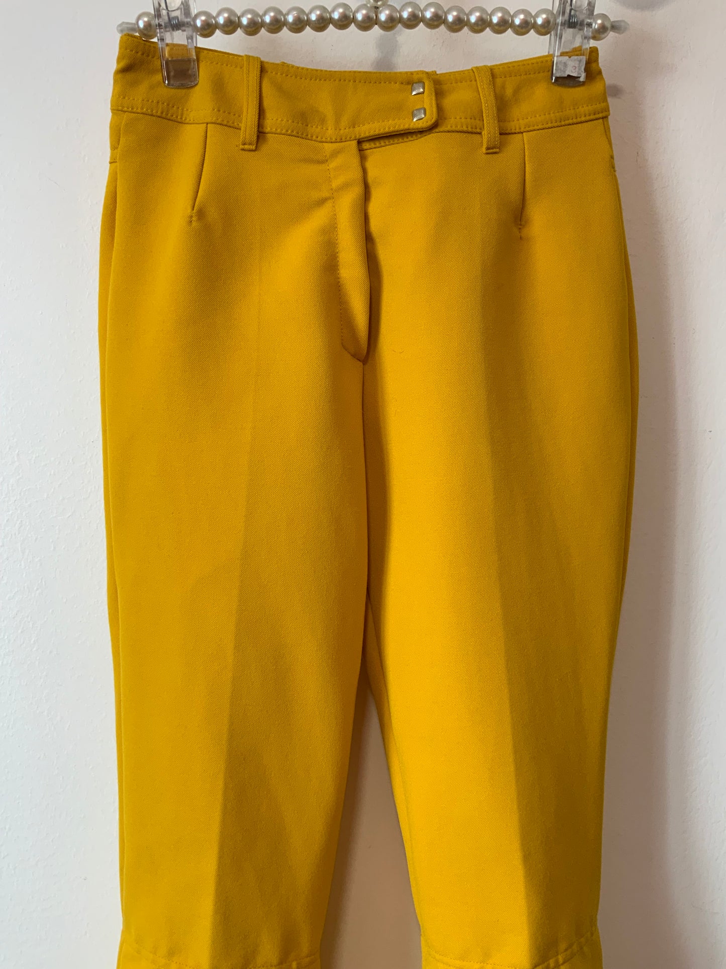 Pantalon Fuseau Jaune Pattes d’éléphant 1970 Pants Sport Helanca Flare