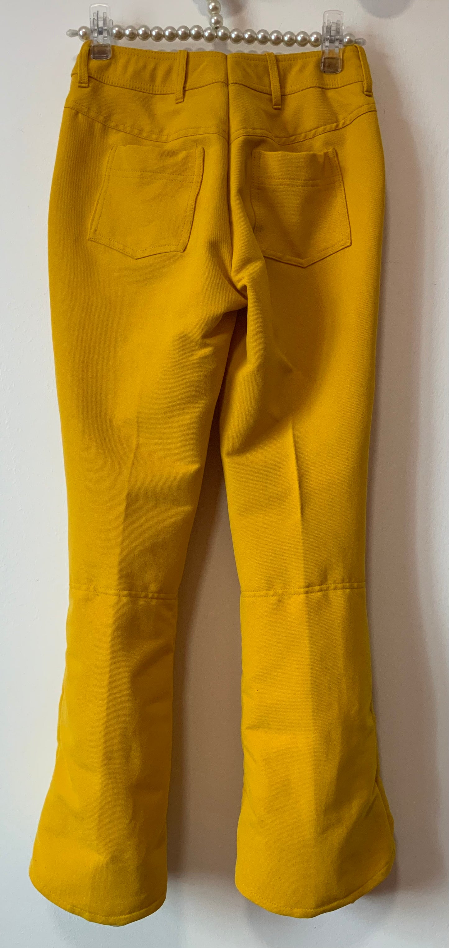 Pantalon Fuseau Jaune Pattes d’éléphant 1970 Pants Sport Helanca Flare