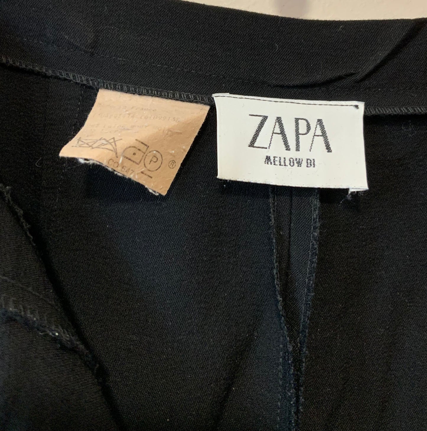 Authentique Pantalon Fuseau Noir Vintage 1980 Zapa France