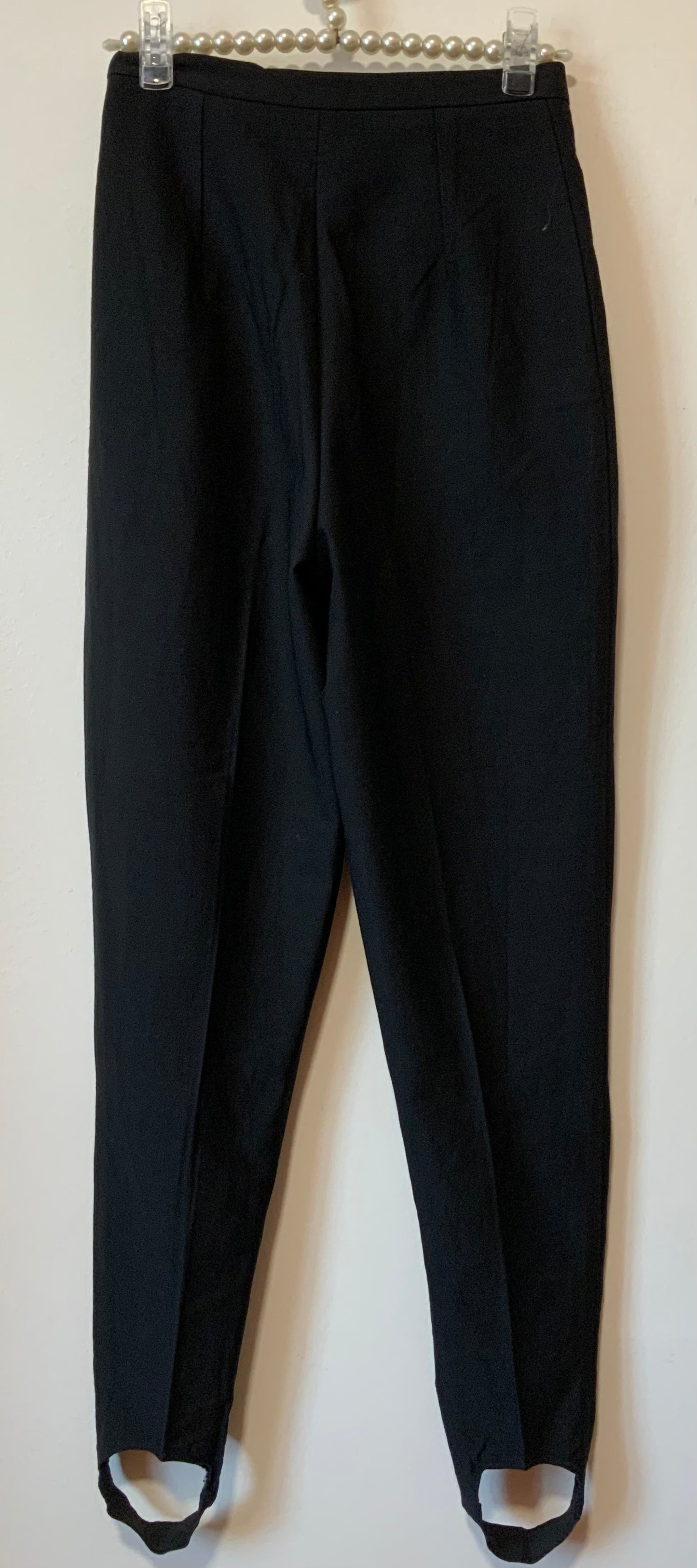Authentique Pantalon Fuseau Noir Vintage 1980 Zapa France