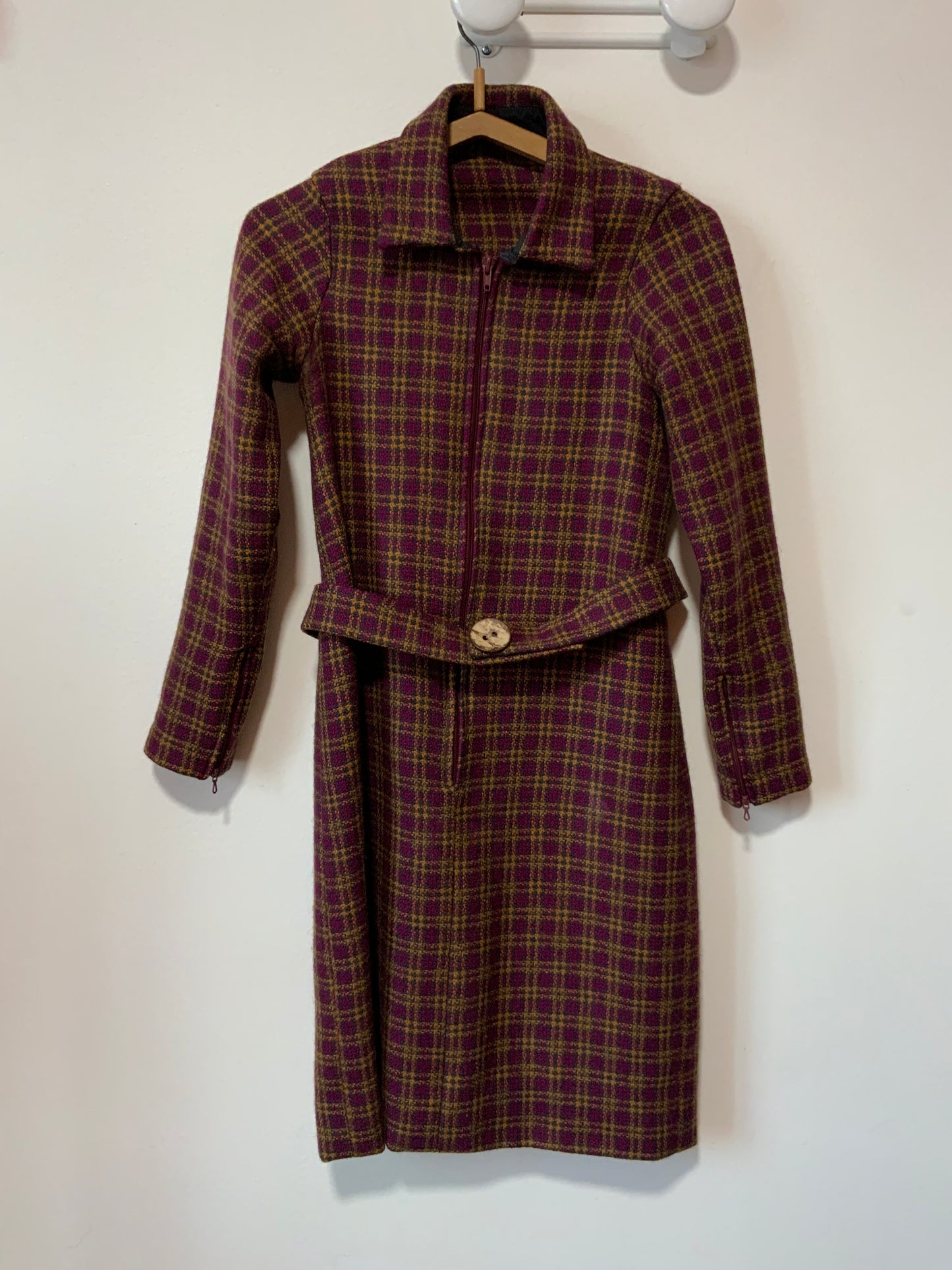 Robe Création Vintage Faite main À carreaux - Chic
