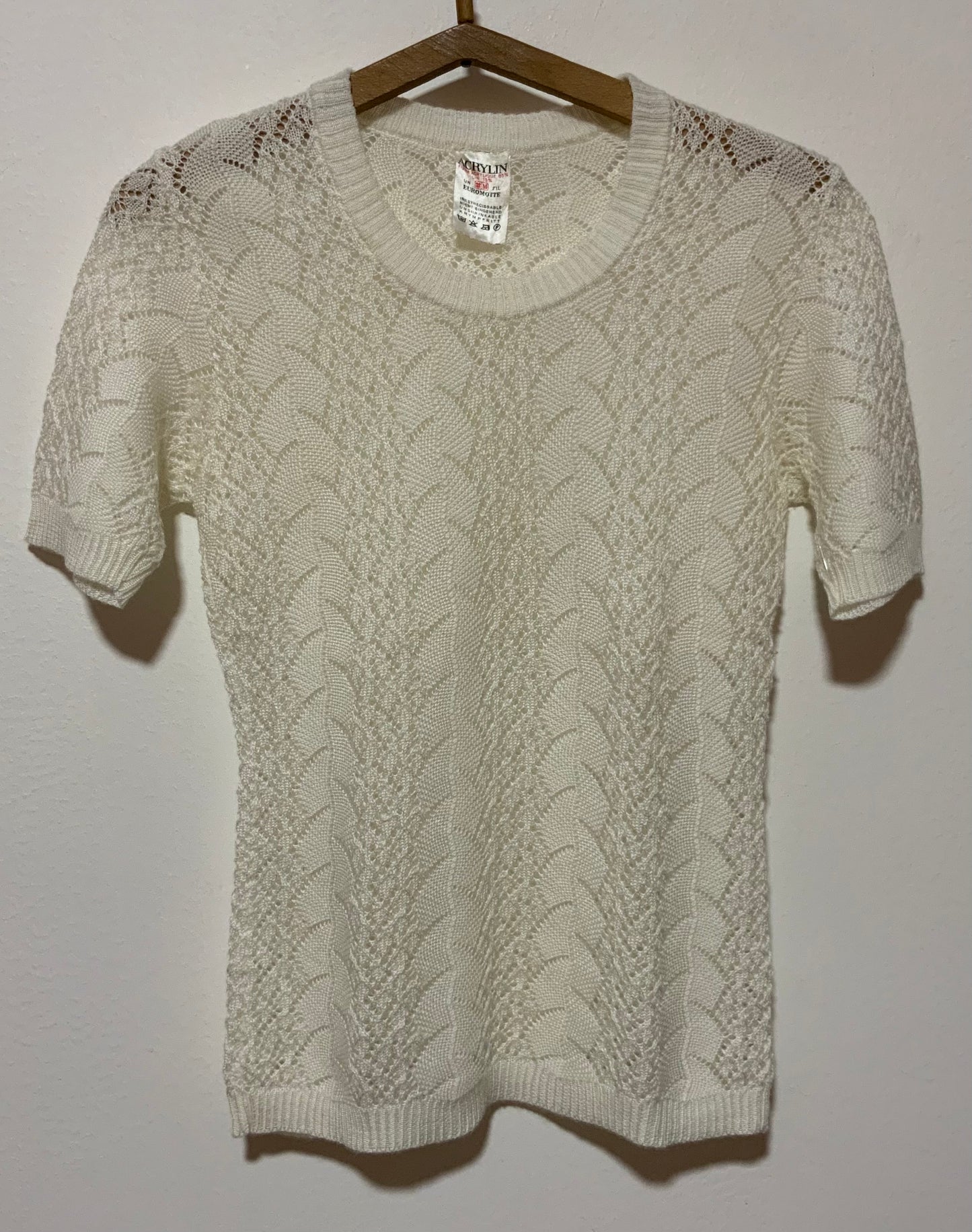 Tricot Mailles Crochets Vintage 1980 France