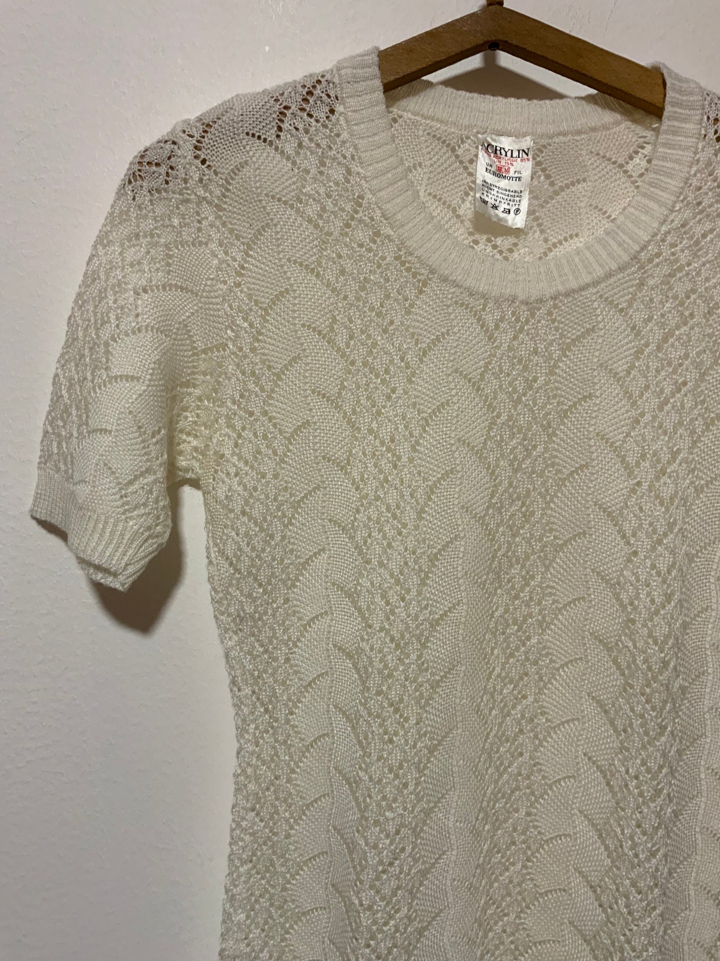 Tricot Mailles Crochets Vintage 1980 France
