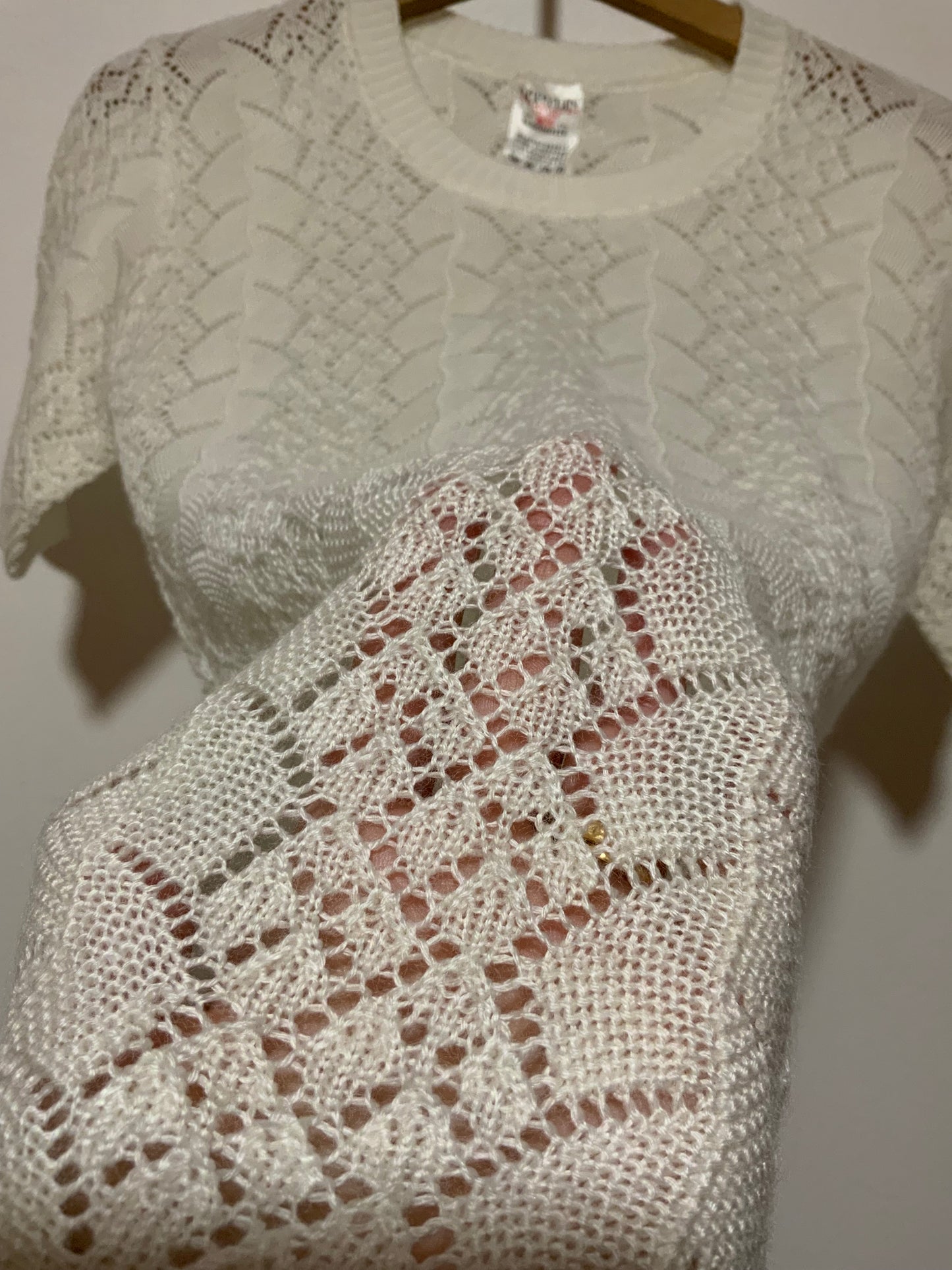 Tricot Mailles Crochets Vintage 1980 France