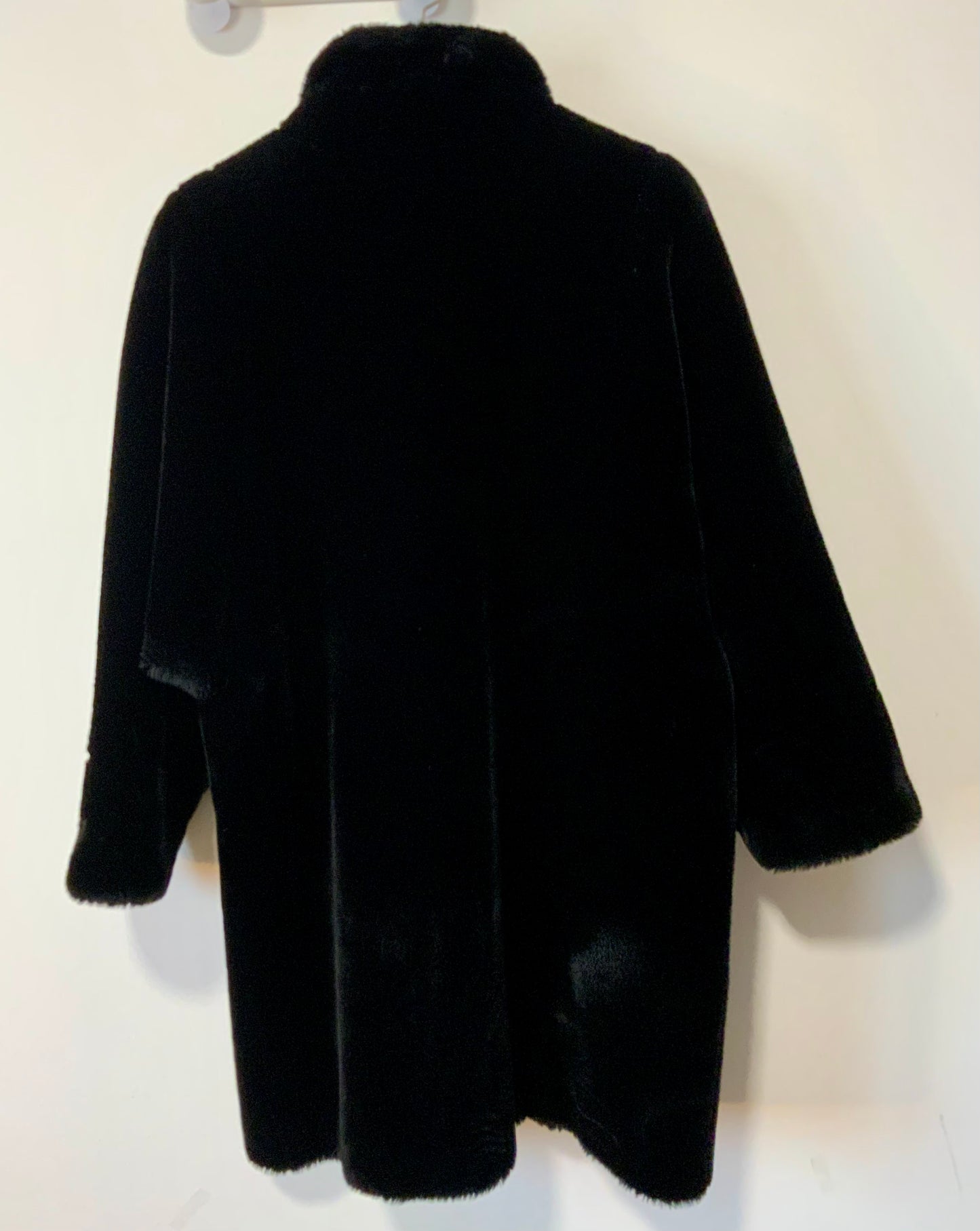 Manteau 3/4 Fausse Fourrure Vintage 1980 Made in France