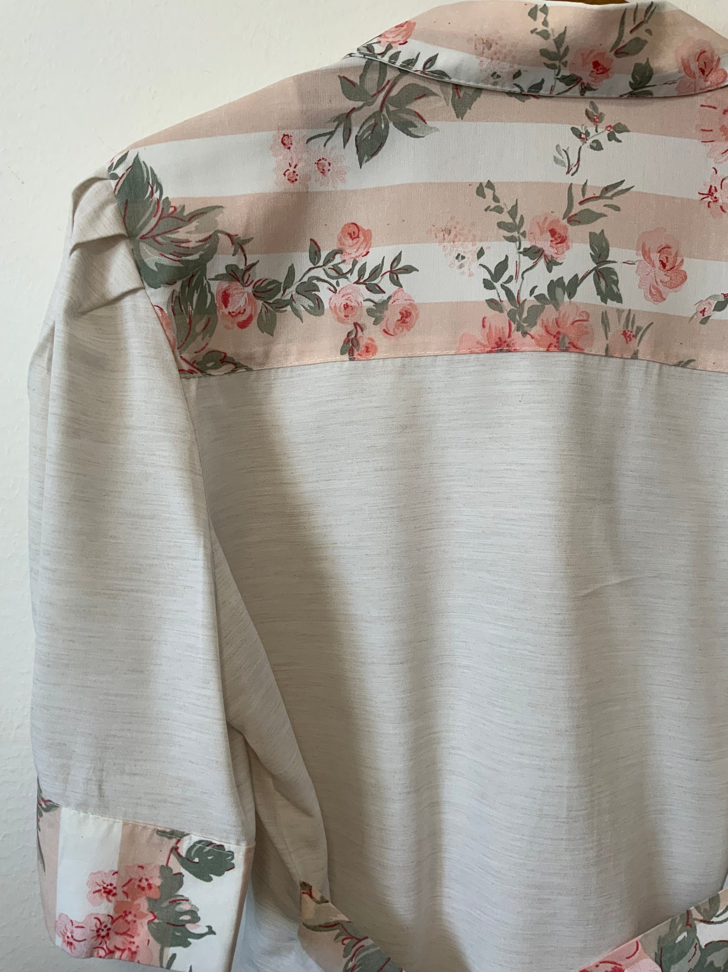 Veste Chemisier Fleurs France Pur Vintage 1980 Chic