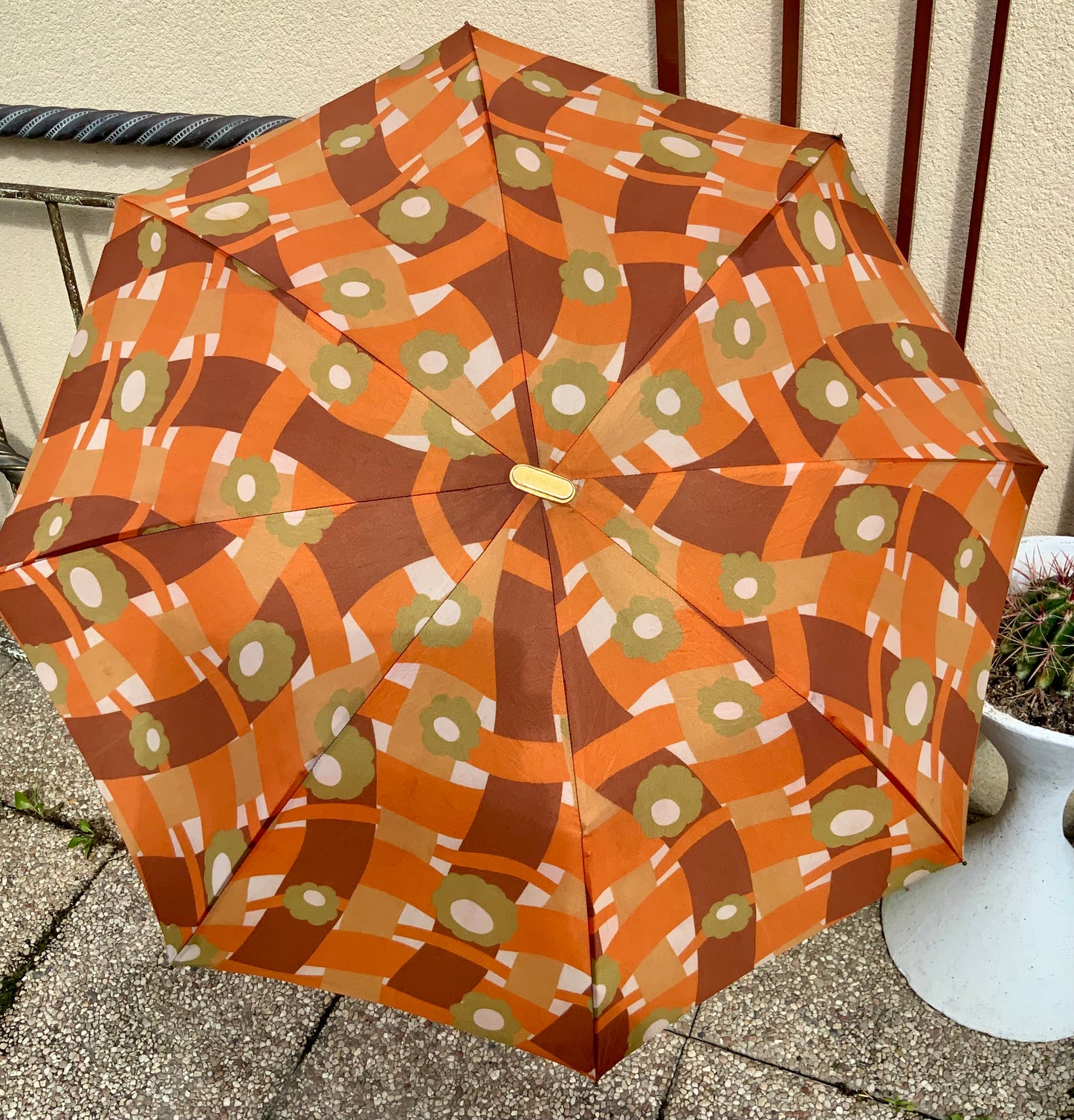 Parapluie à Fleurs Vintage 1970 Lord and Lady