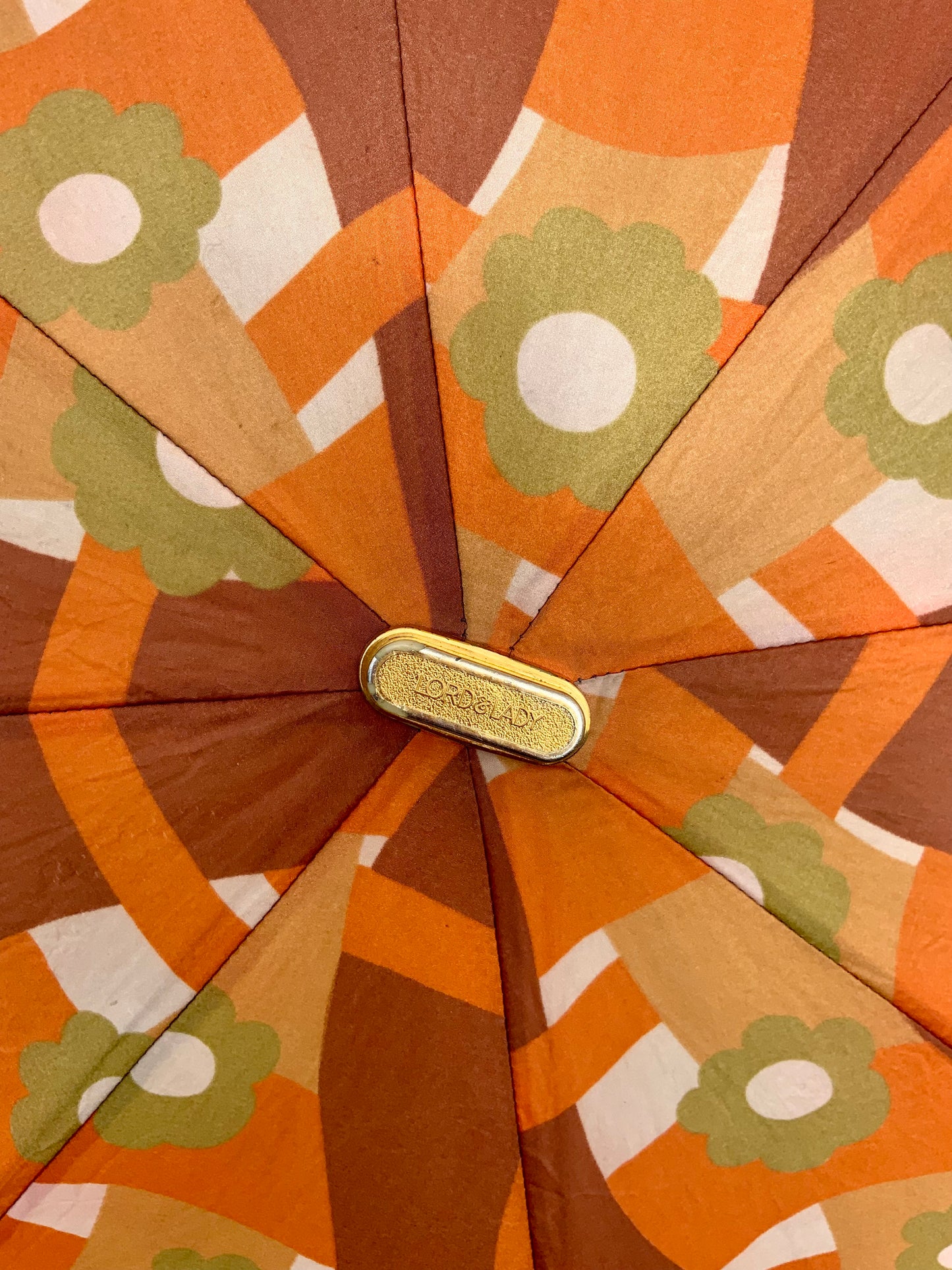Parapluie à Fleurs Vintage 1970 Lord and Lady