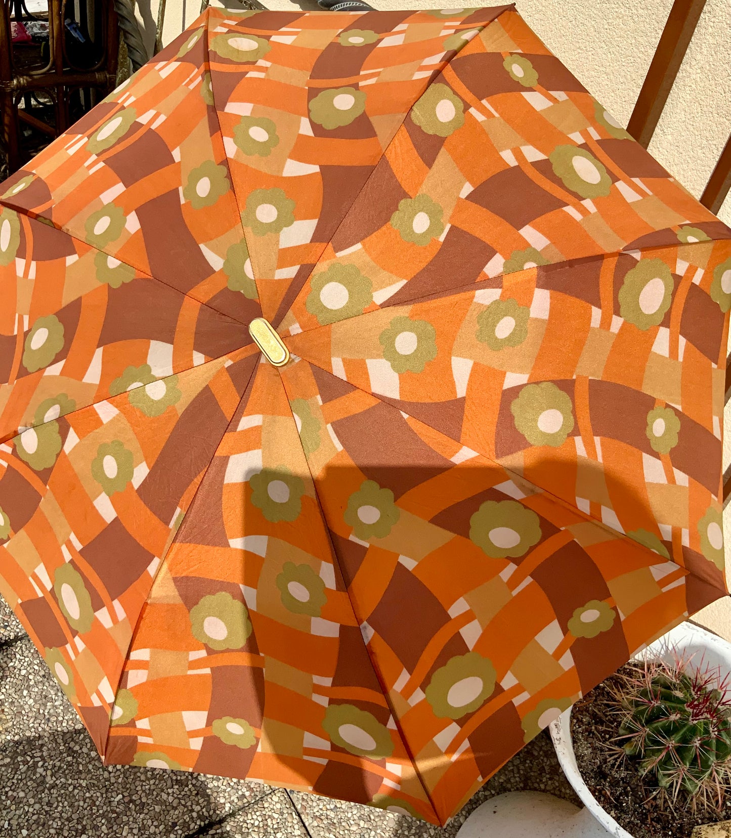 Parapluie à Fleurs Vintage 1970 Lord and Lady