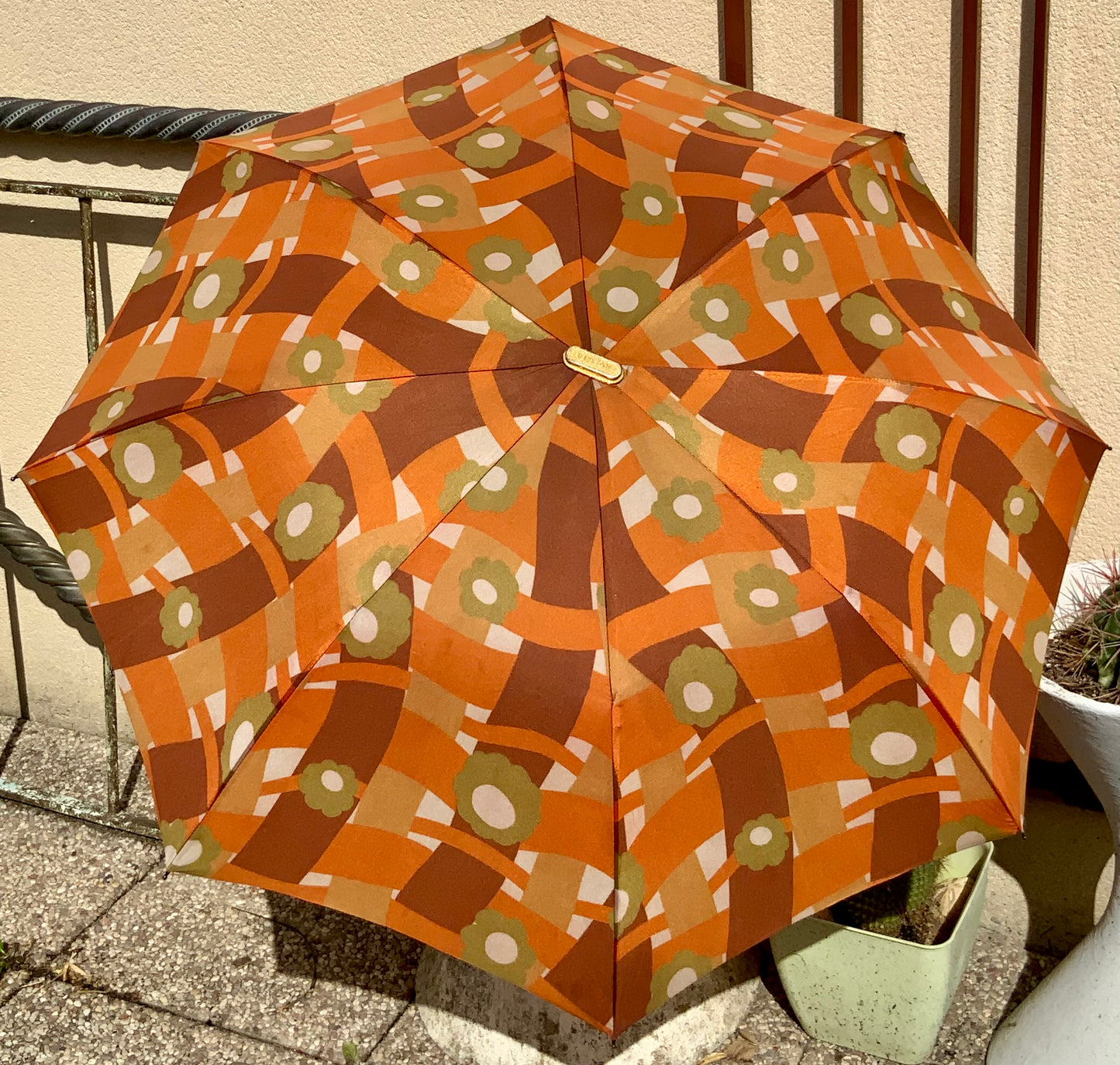 Parapluie à Fleurs Vintage 1970 Lord and Lady