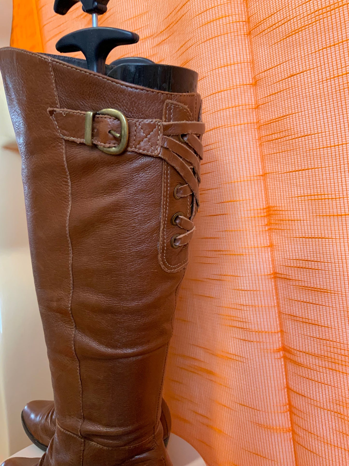 Bottes cuir lacets Vintage Brésil Beautés