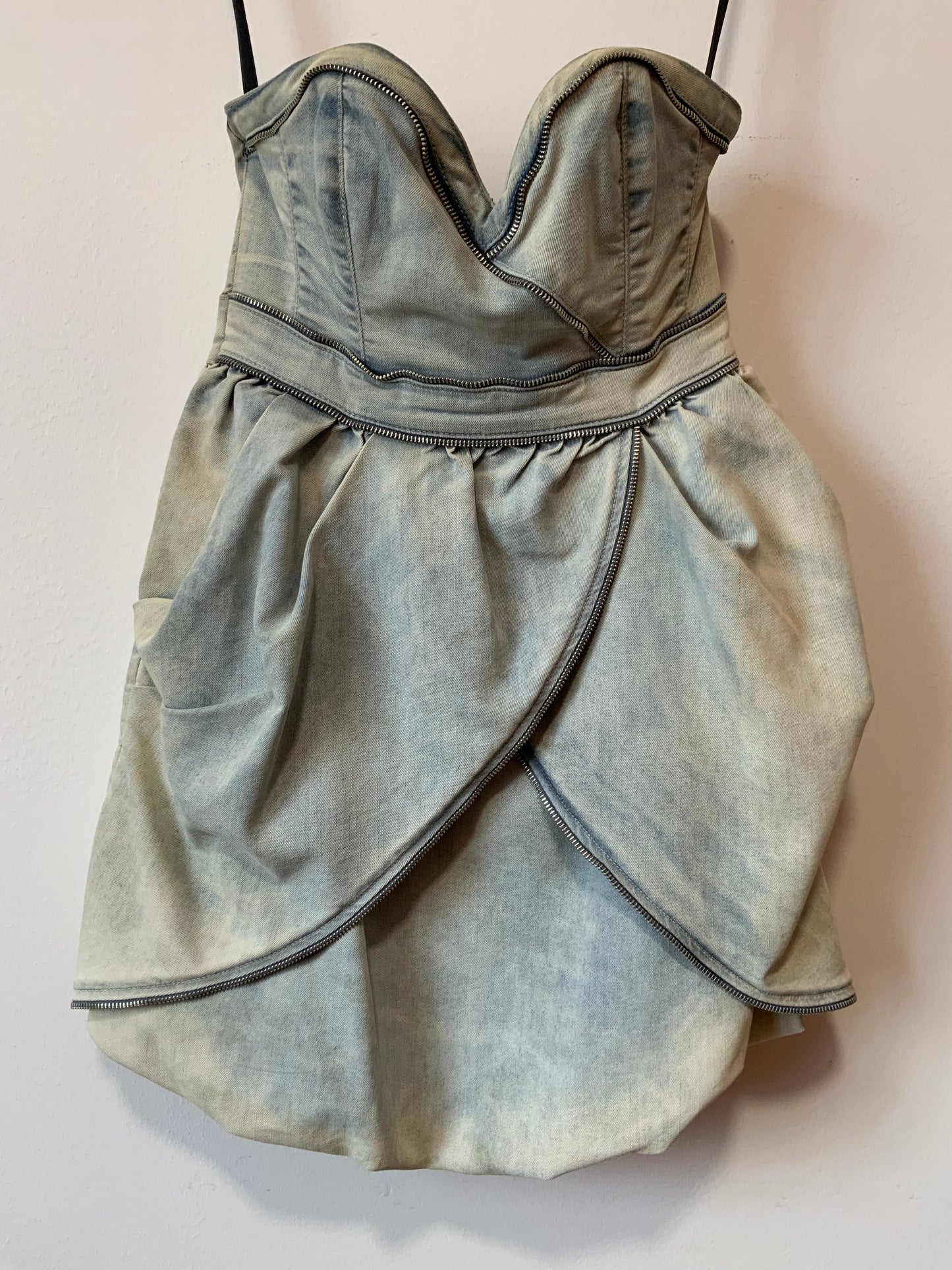 Robe Bustier Guess Jean Denim Vintage 2000