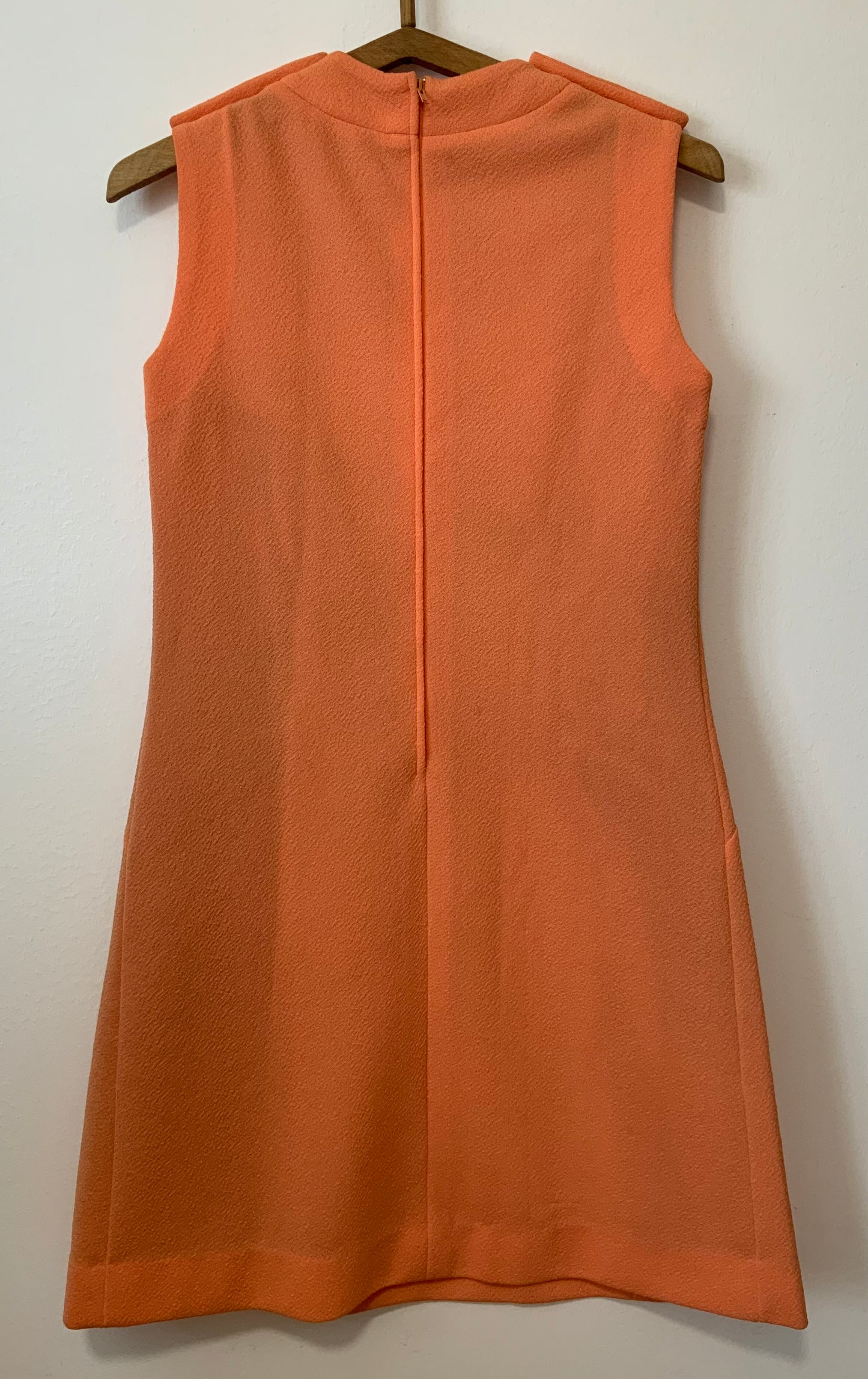Robe orange abricot Vintage Deadstock Jersey 1970 France