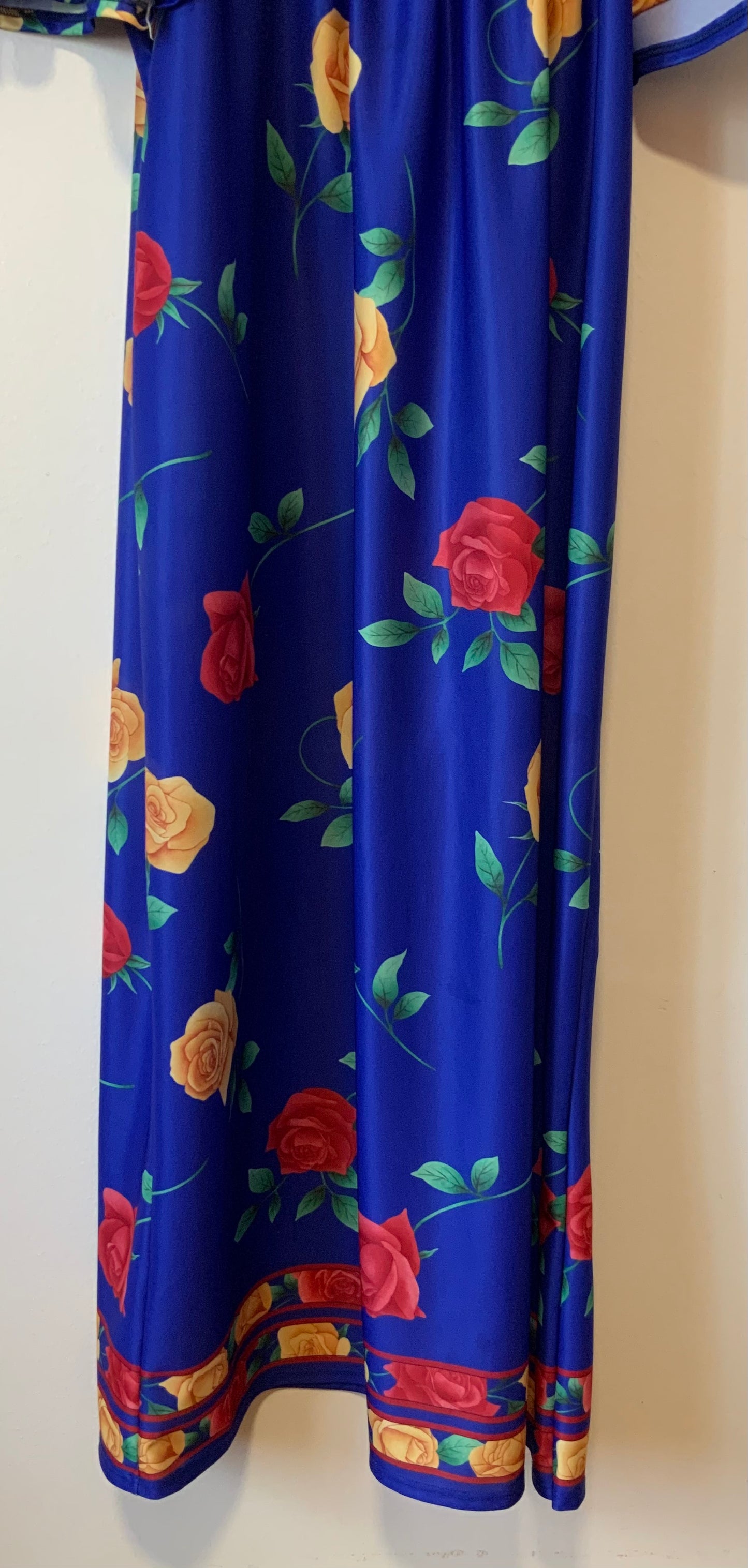 Robe à Fleurs manches papillons Vintage France Original
