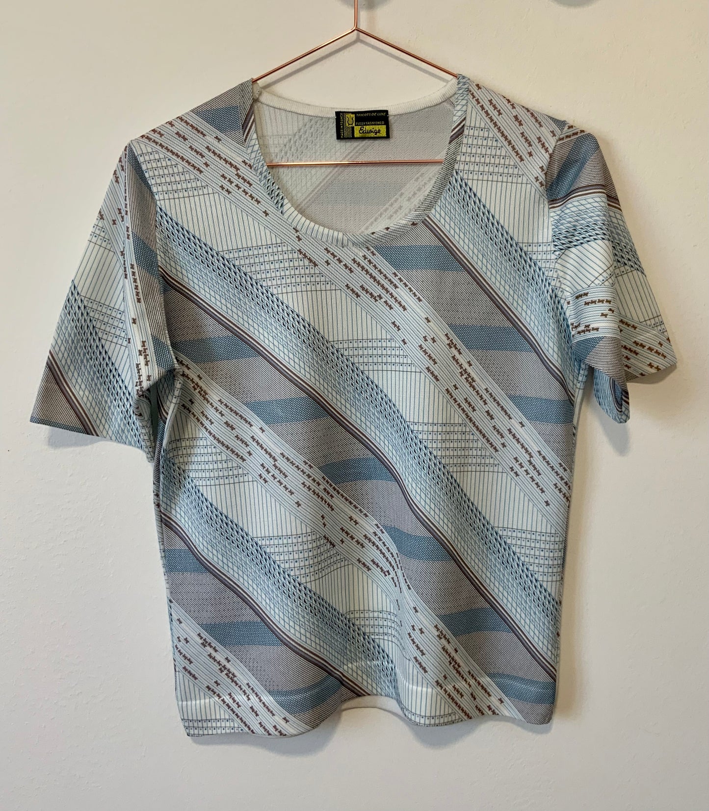 T shirt Motifs Les tricots de luxe - Made in France Vintage 1970/80
