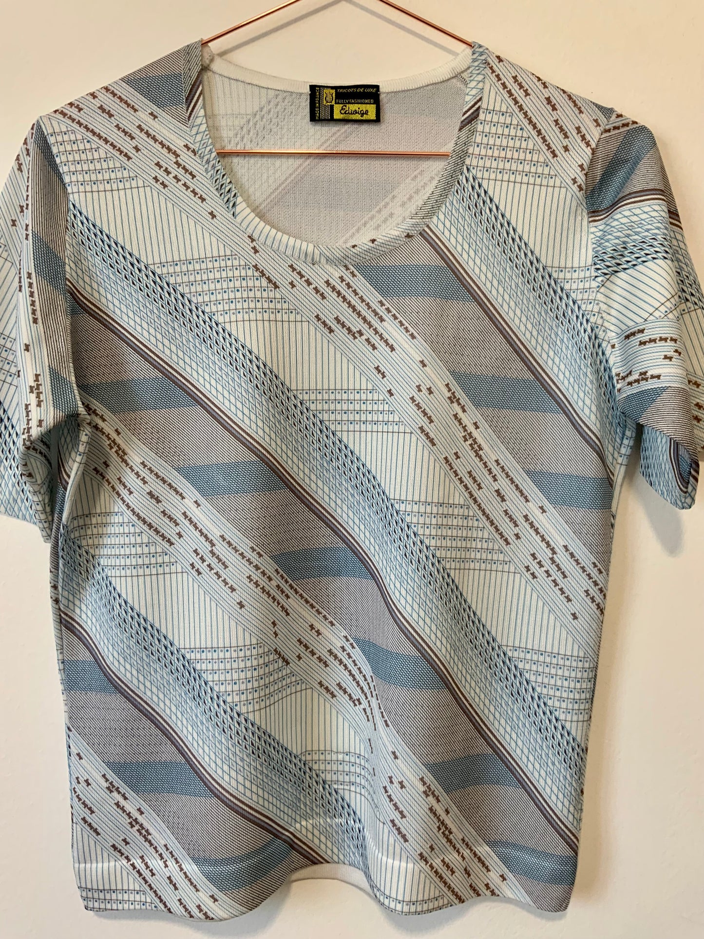 T shirt Motifs Les tricots de luxe - Made in France Vintage 1970/80