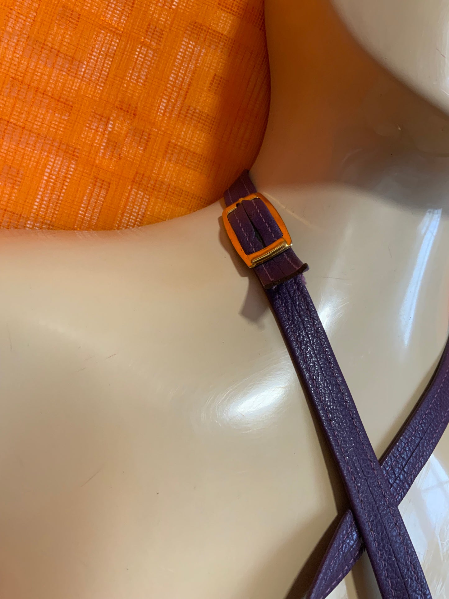 Sac à main Cuir Violet Sabrina Paris Vintage Haut de gamme