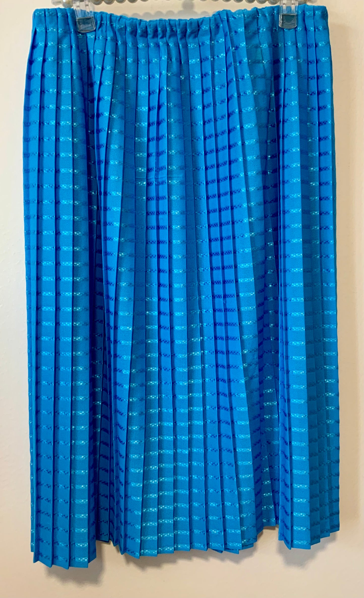 Jupe plissée bleue Vintage 1980/90
